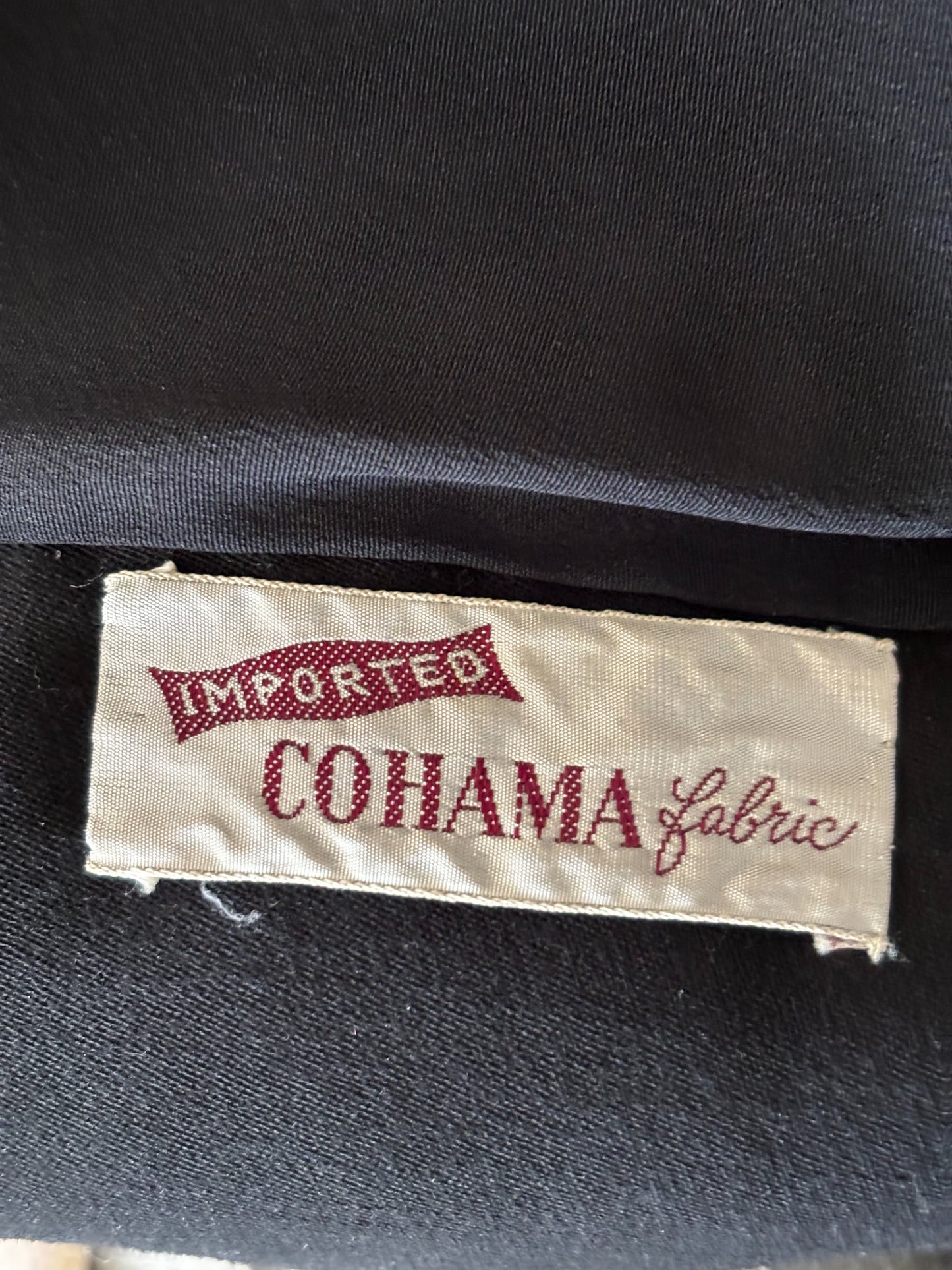 Jacket S, Skirt XS/S | 1940s Black Gabardine Suit