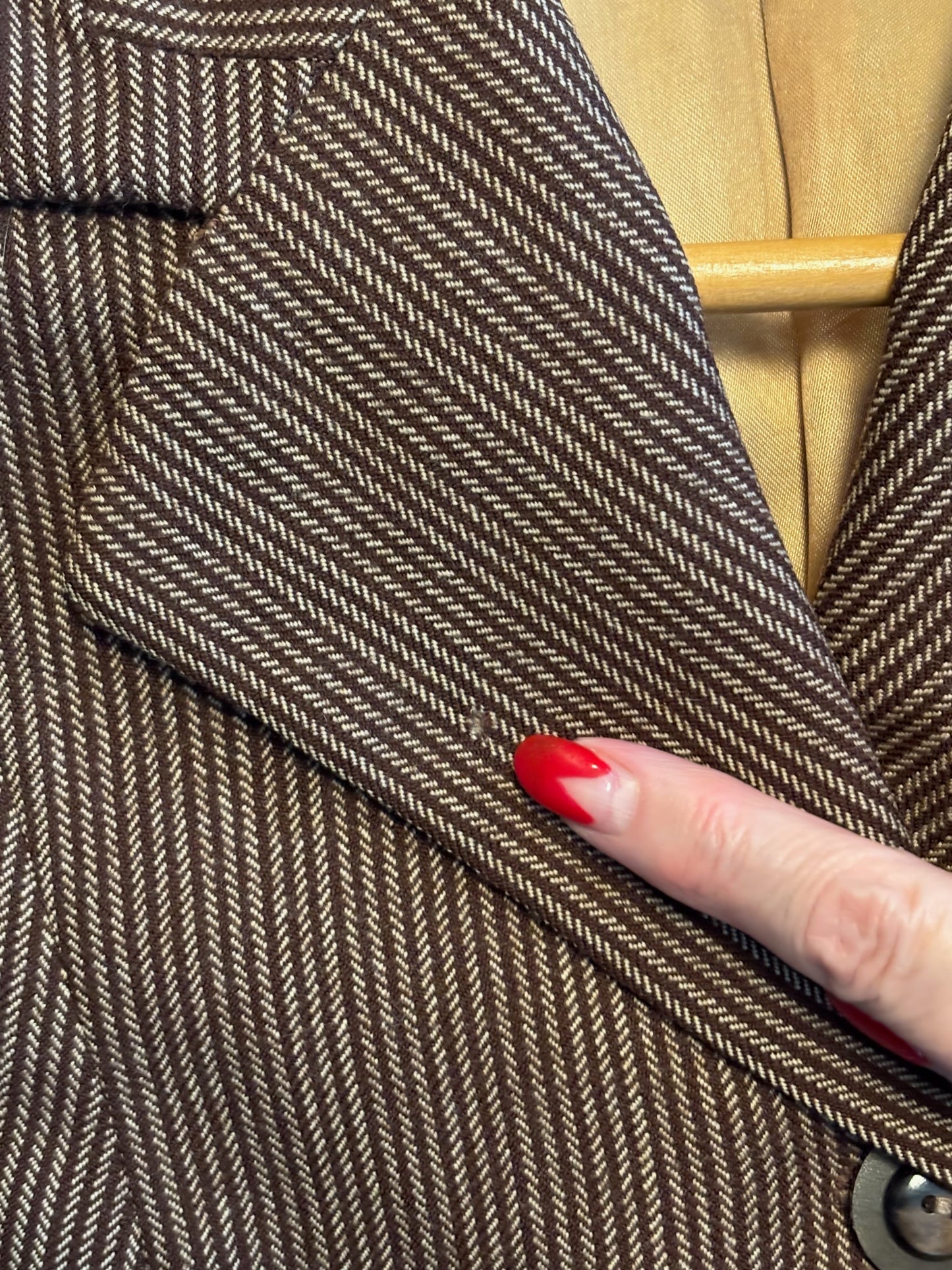 M | 1940s Co-Mar Tailor Made Wool Gabardine Jacket