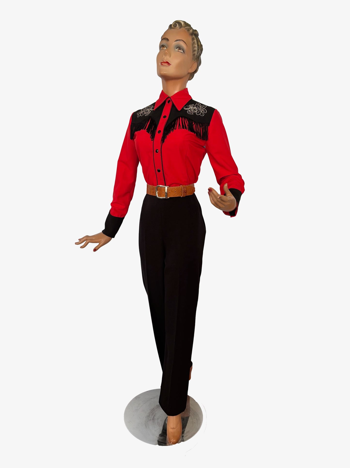 Julie 1940s Style Slacks Black