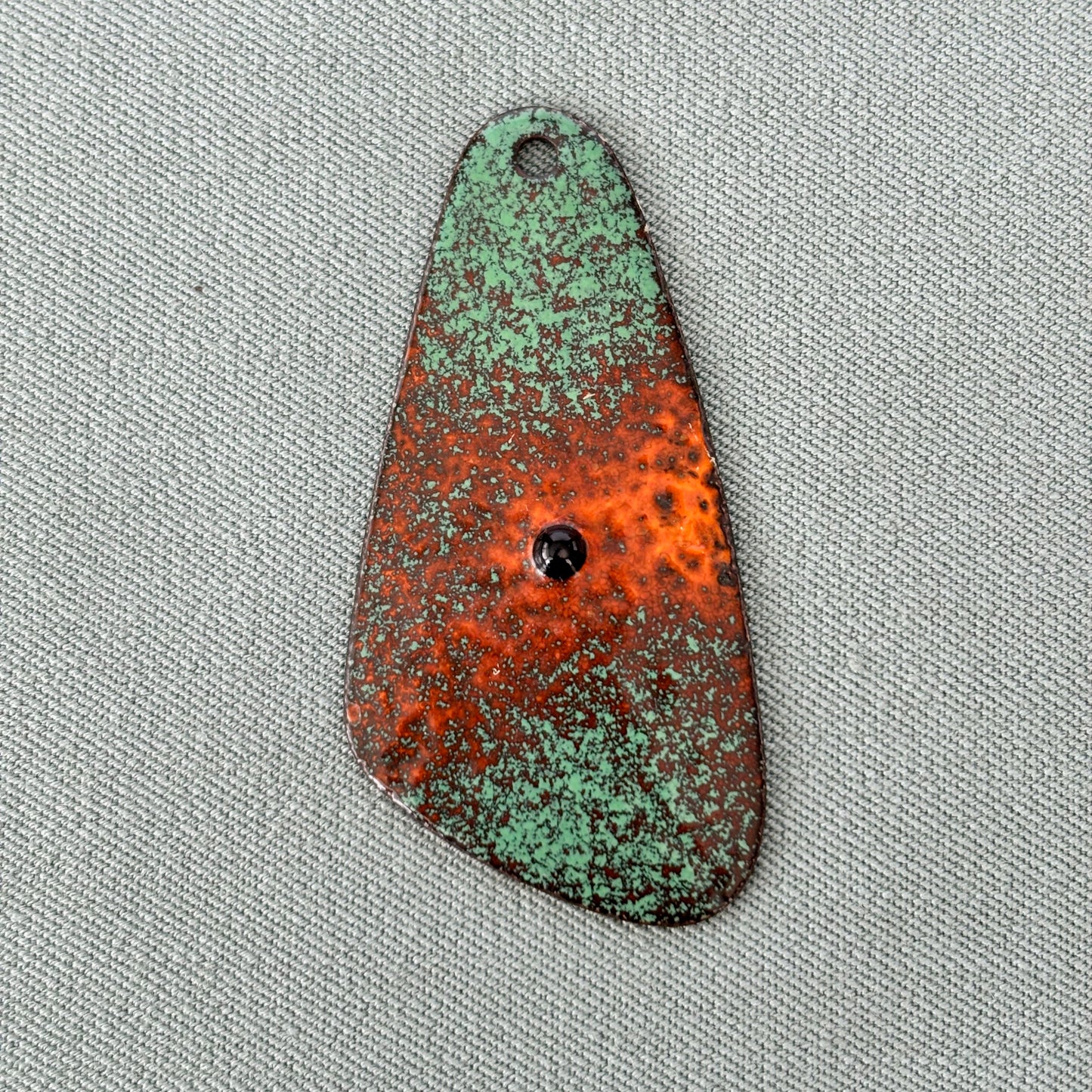 1970s Enamel Boho Pendant
