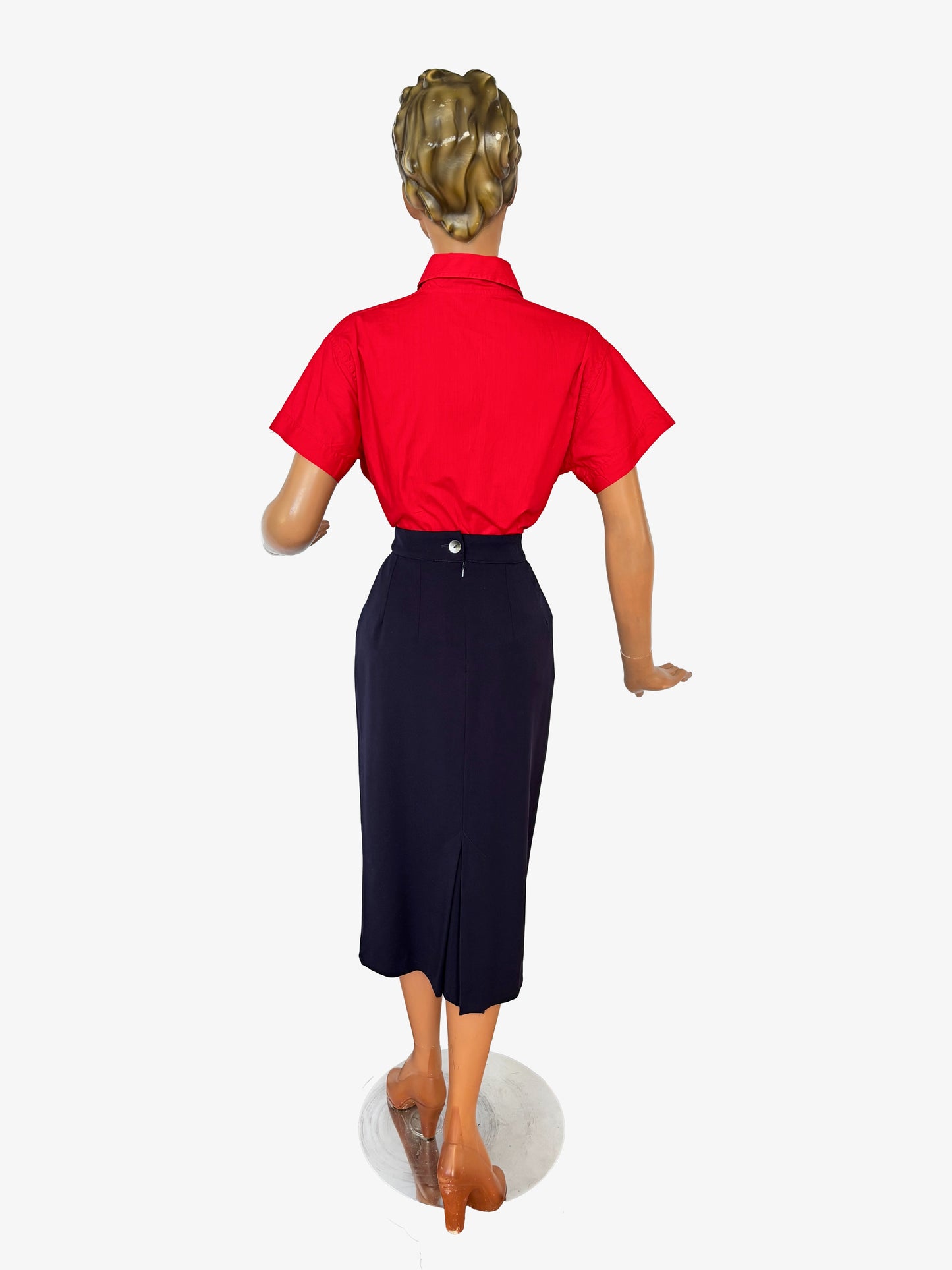 XL | 1950s Pageant Poplin Cotton Shirt – Made in Hong Kong