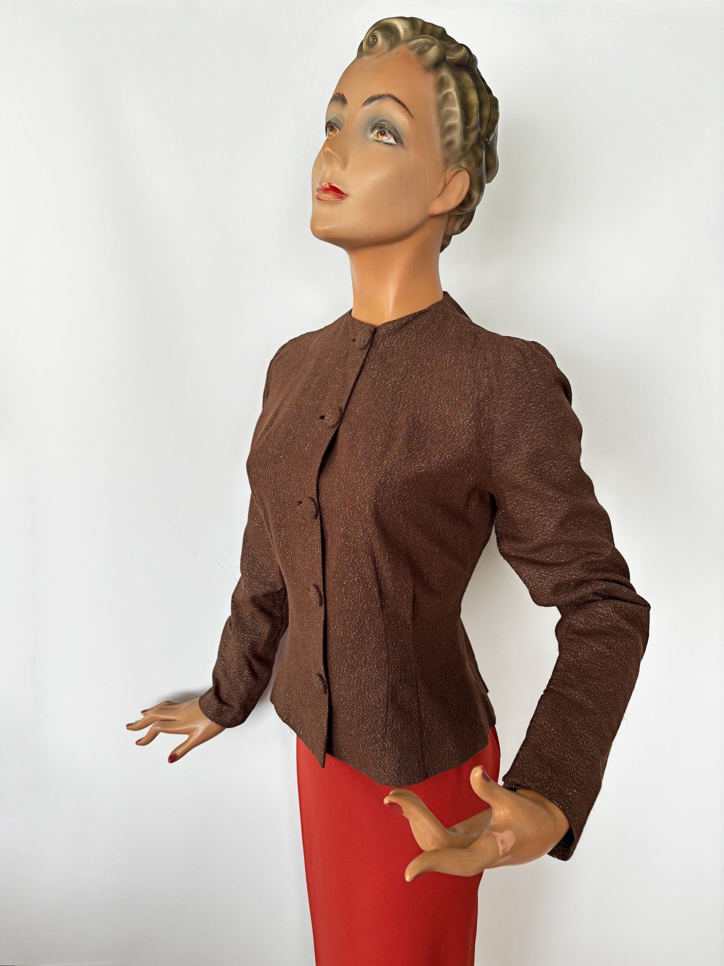 S/M | 1950s Style Lurex Jacket