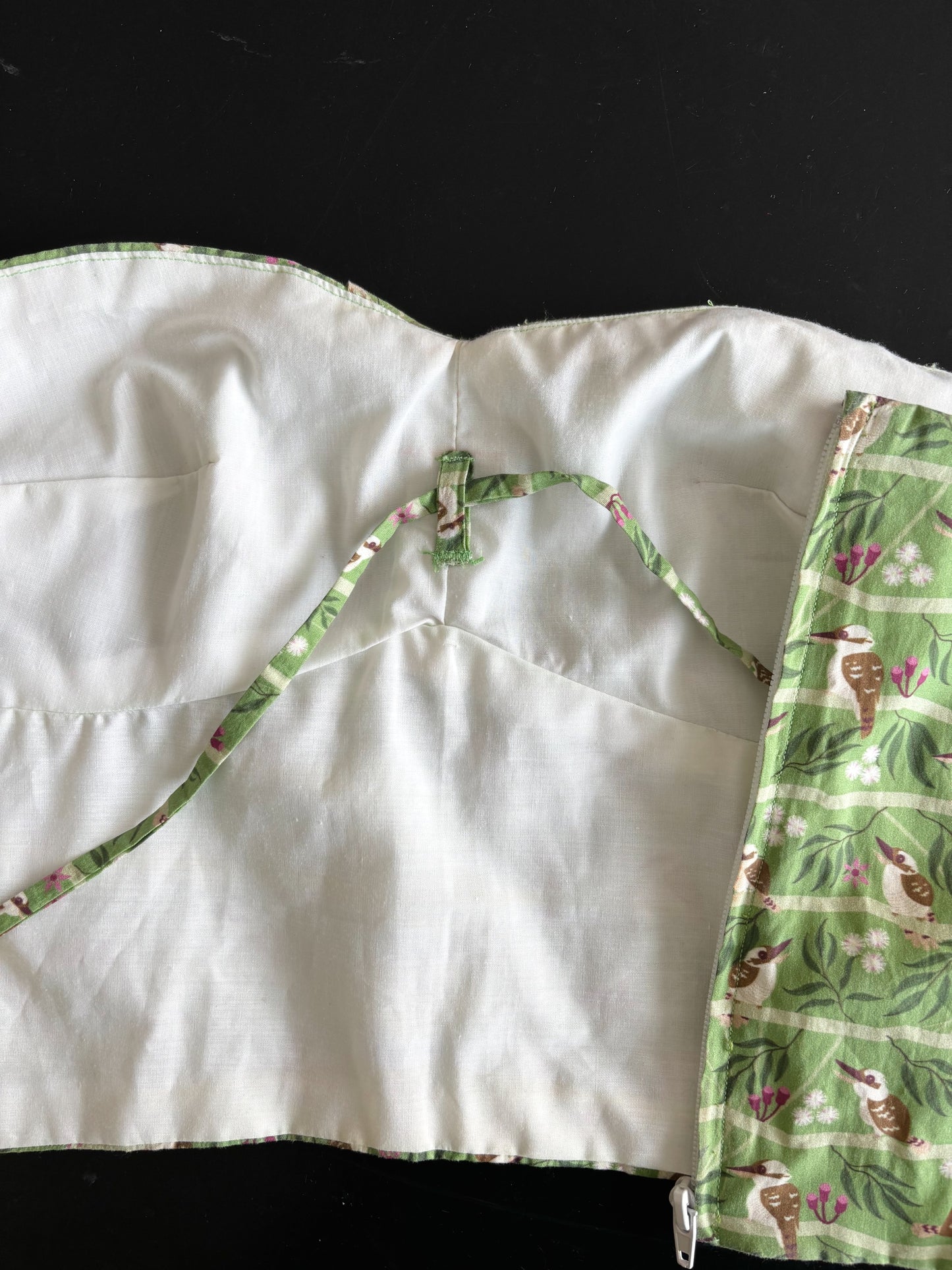 1940s Style Beach Set / Playsuit Kookaburra Print Novelty Print Top | XS/S
