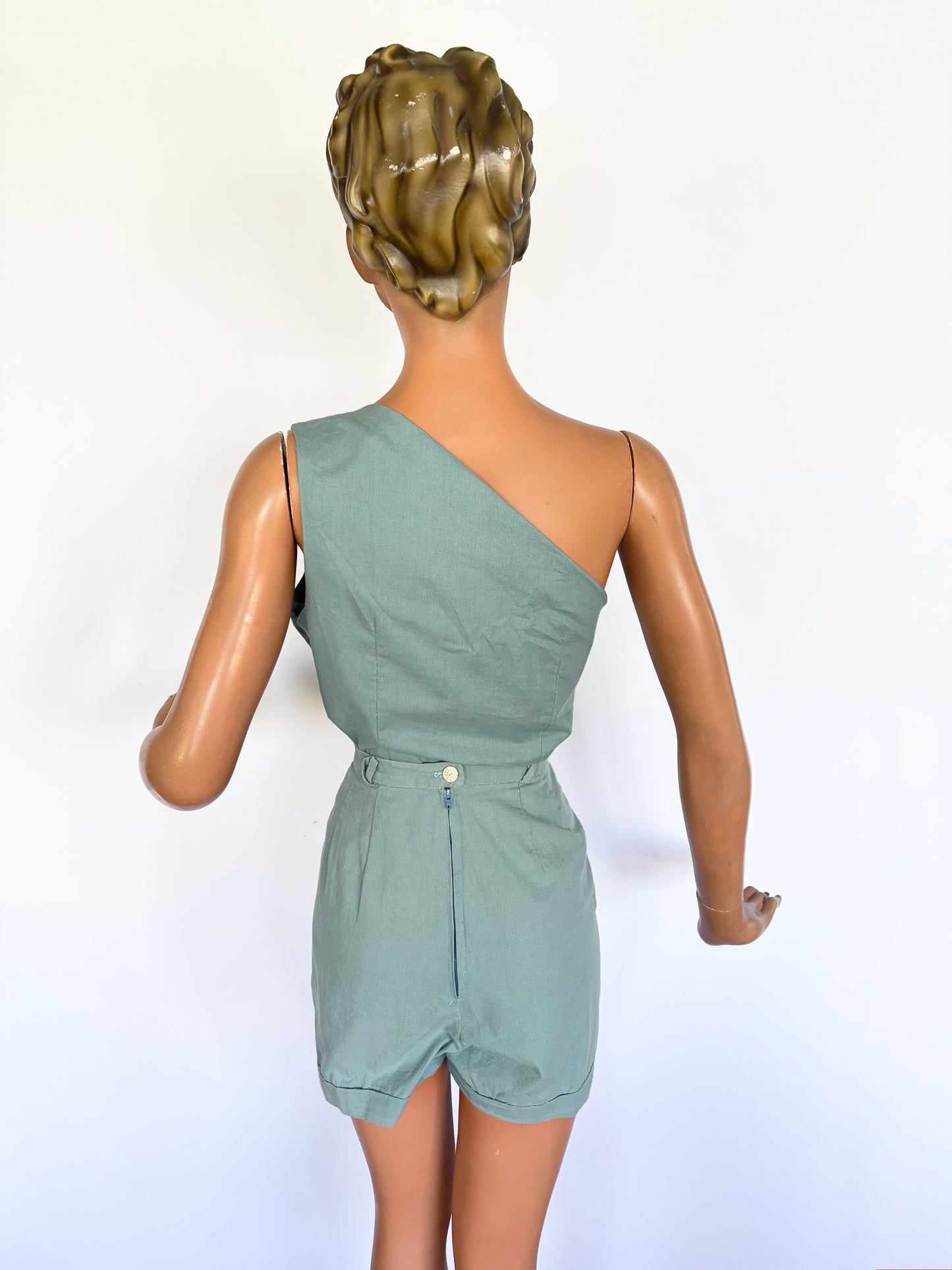1940s/50s Style Cotton Beach Set | S