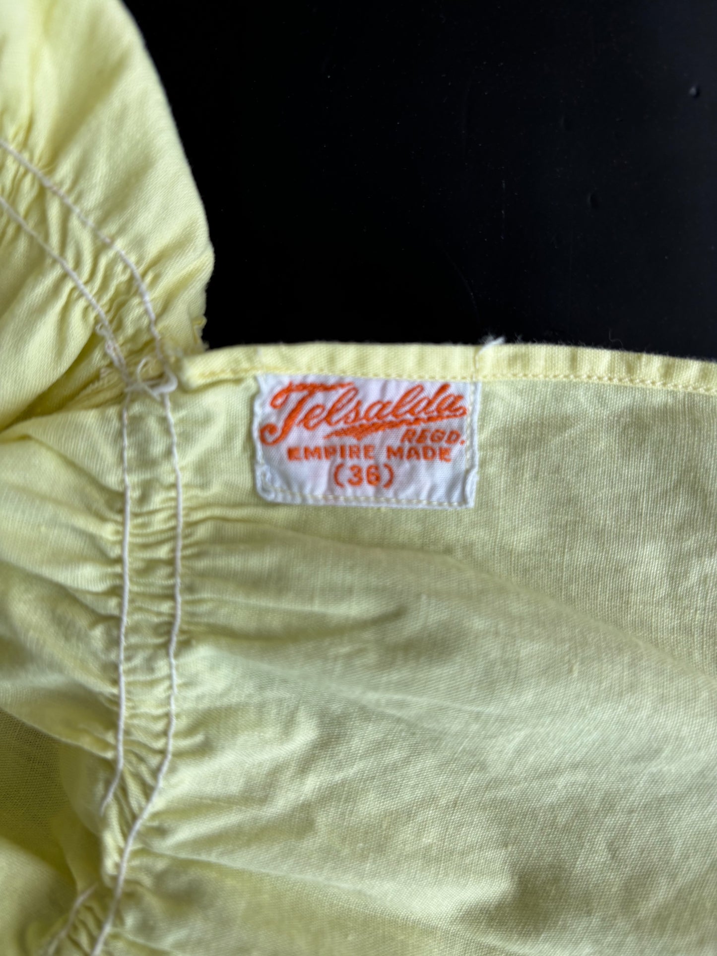 Vintage Telsalda Patio Crop Top | S