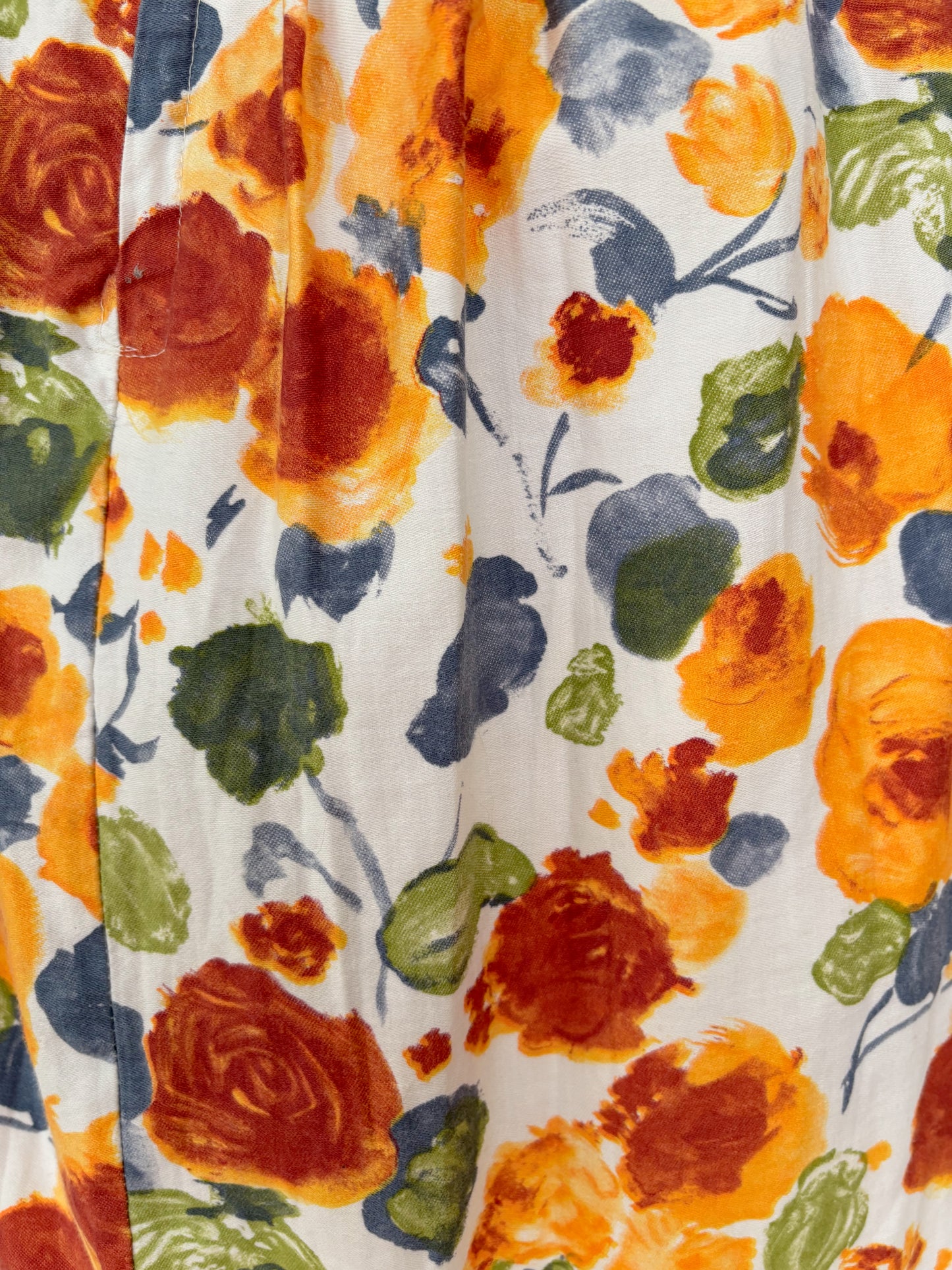 XS | 1950s Floral Cotton Sundress