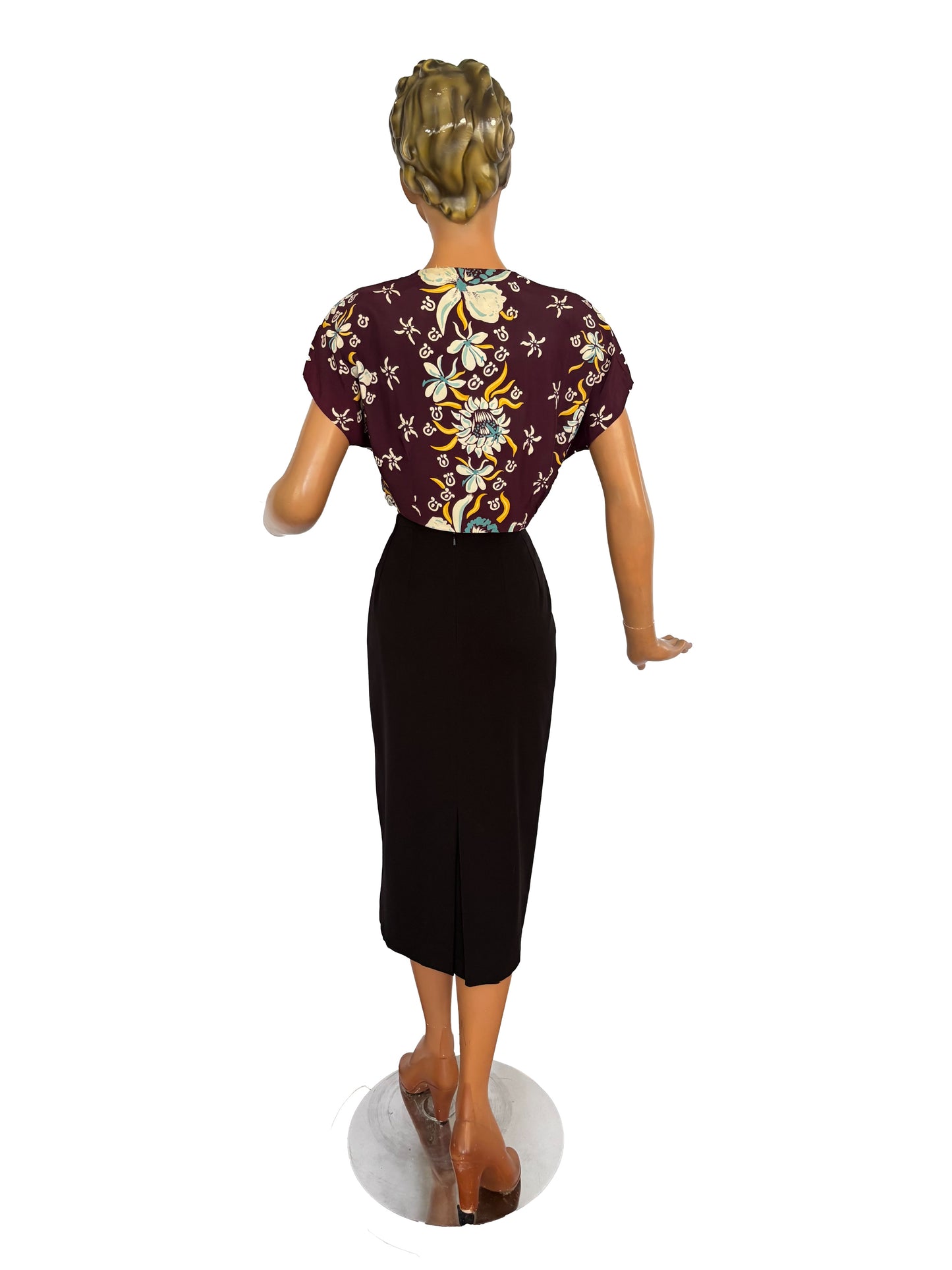 1940s/1950s Hoaloha Cold Rayon Hawaiian Bolero | L/XL