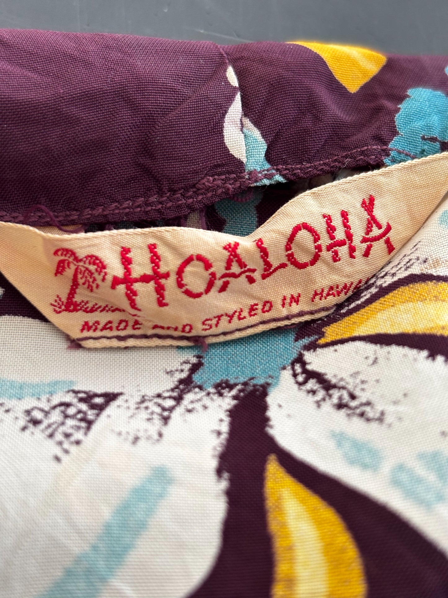 1940s/1950s Hoaloha Cold Rayon Hawaiian Bolero | L/XL
