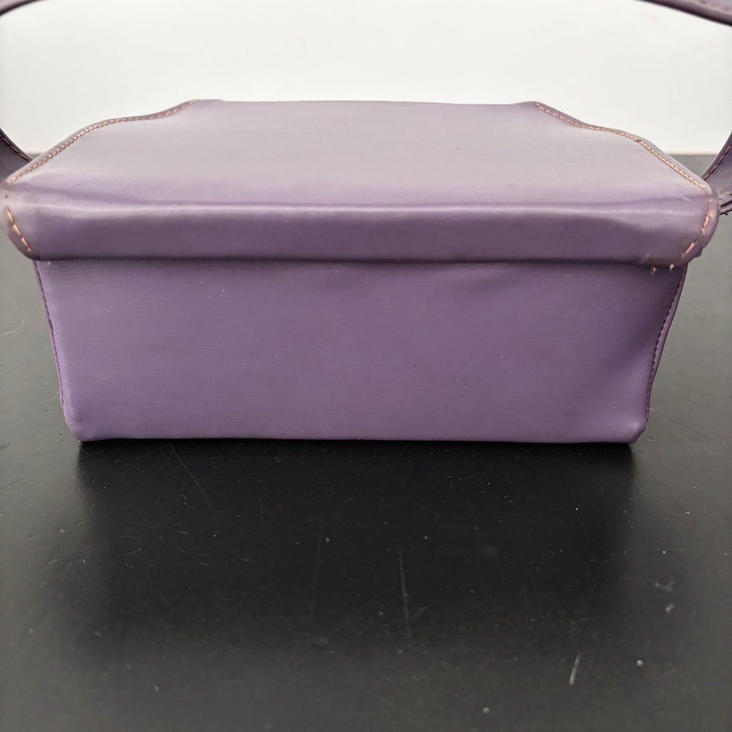 1960s Purple Hard Shell Box Bag