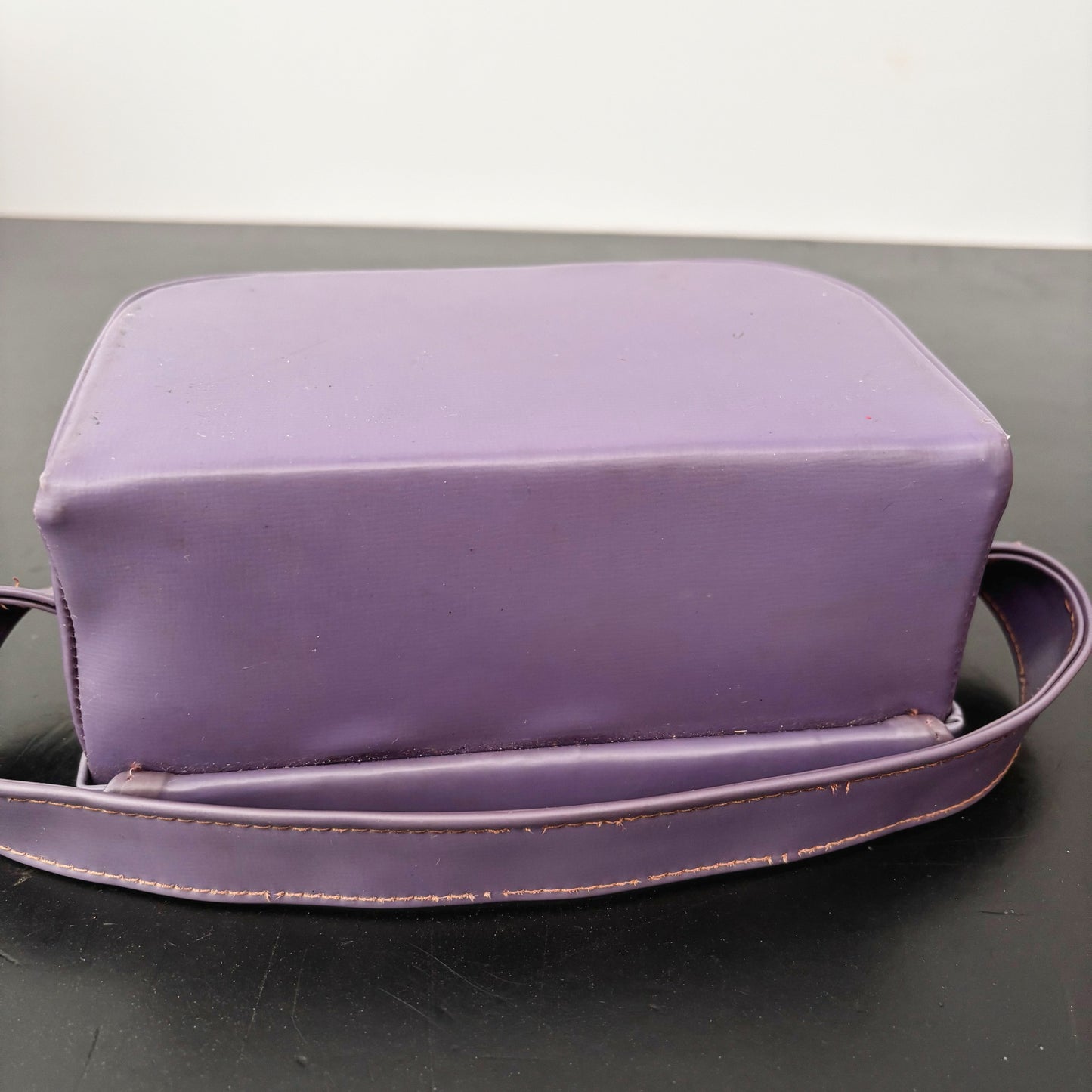 1960s Purple Hard Shell Box Bag
