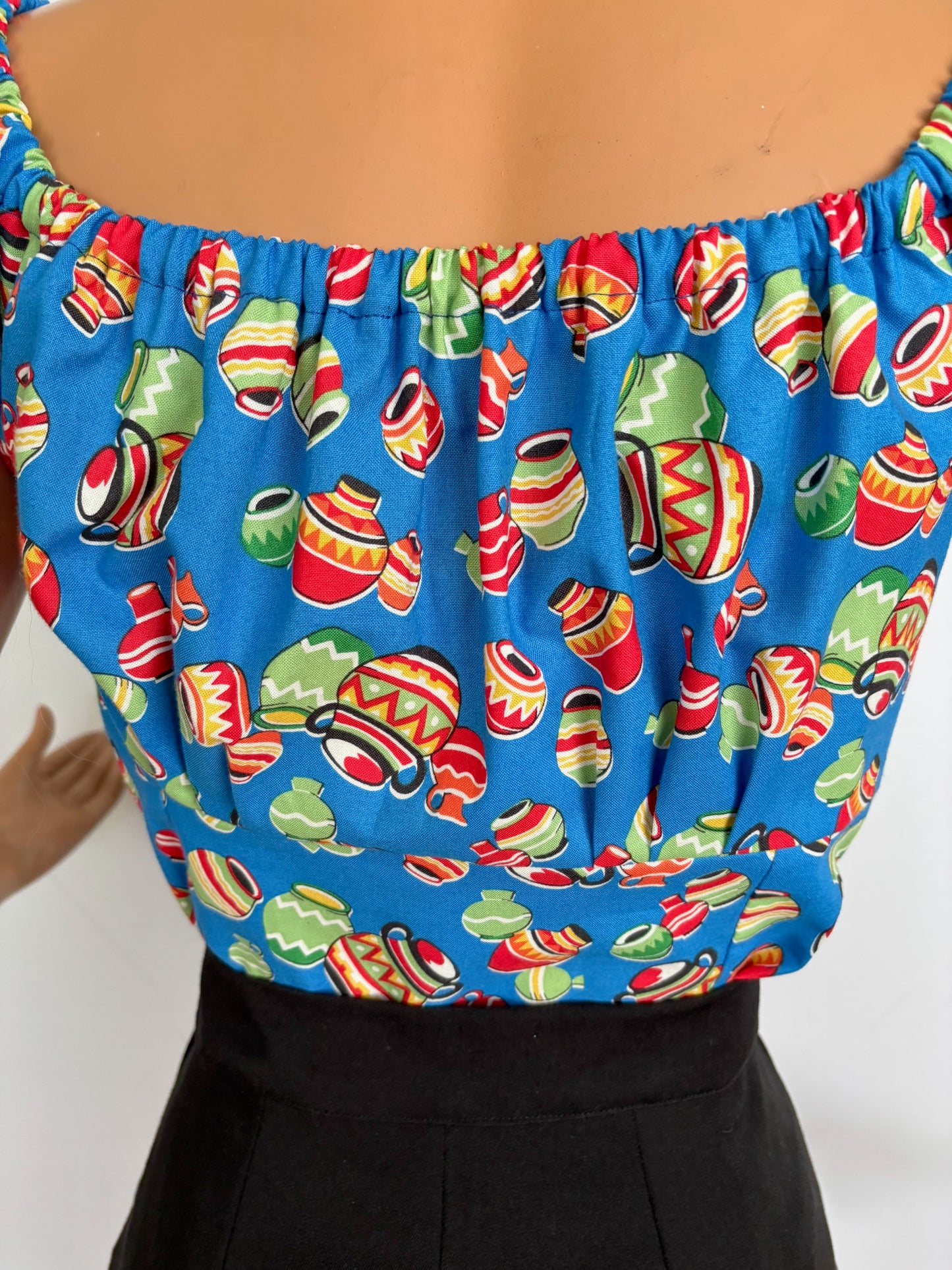 S/M | 1950s Style Mexican Novelty Top