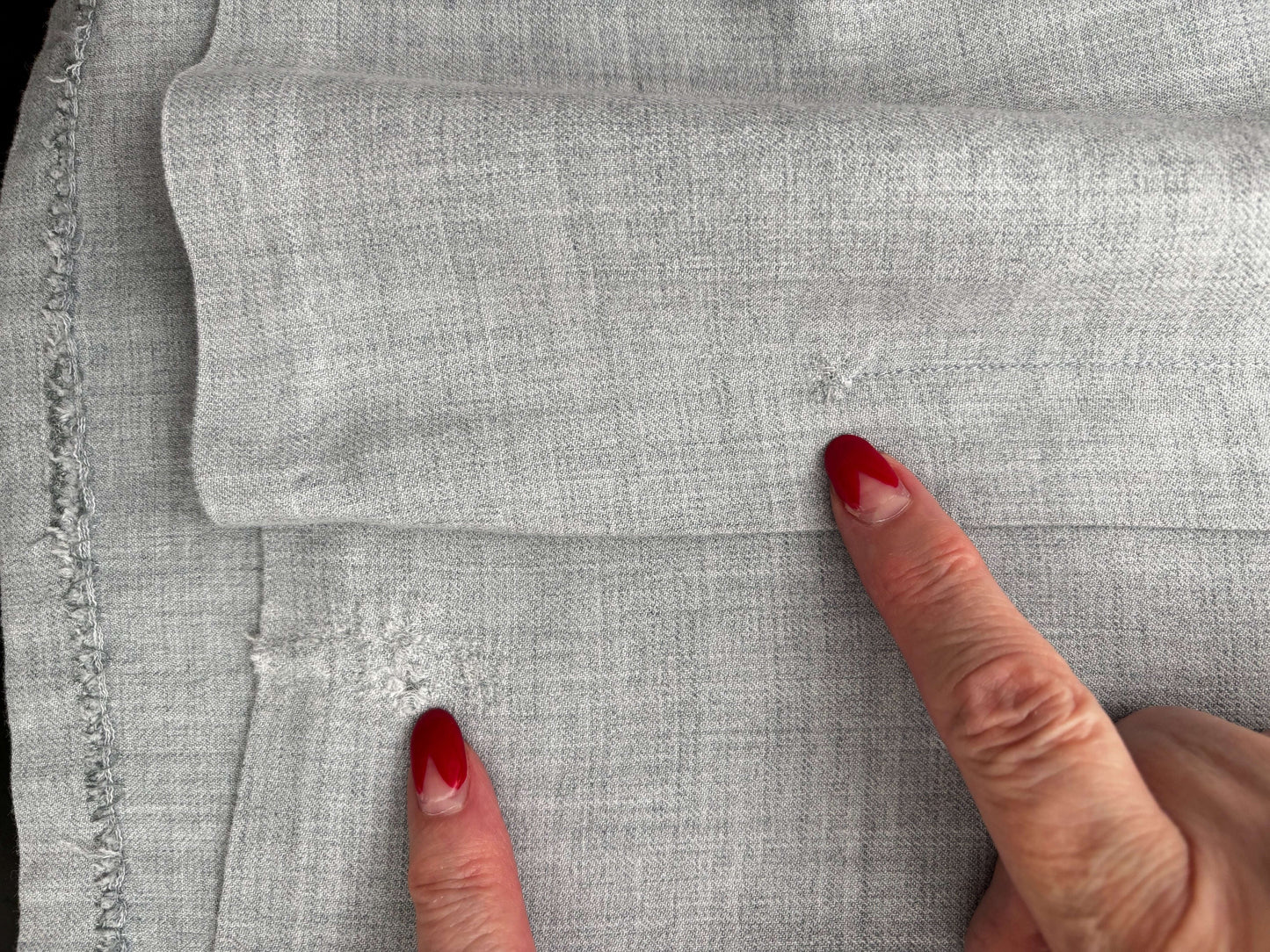 S/M | 1940s/50s Hobbies Lorch of Dallas Light Blue Grey Wool Day Dress Lily Scarlet