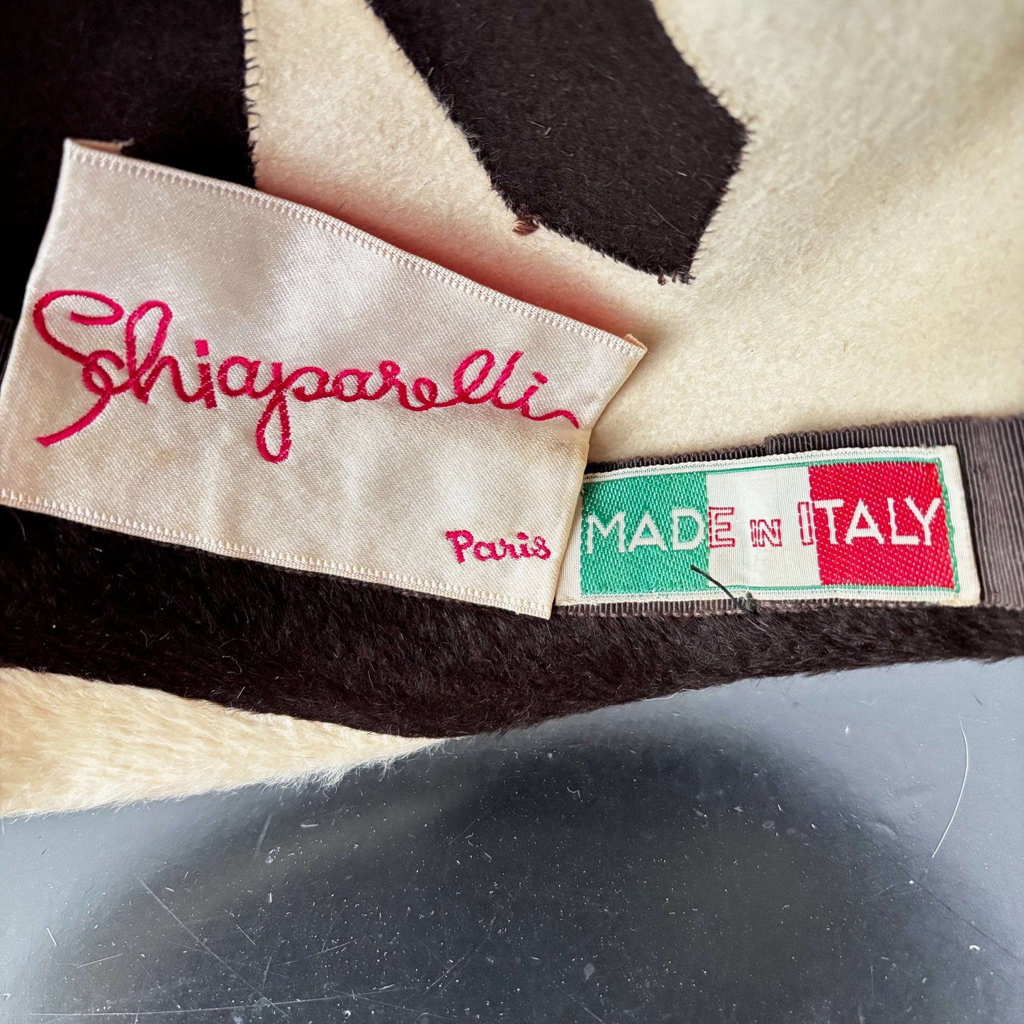 1960s Schiaparelli Starburst Mod Beret Lily Scarlet