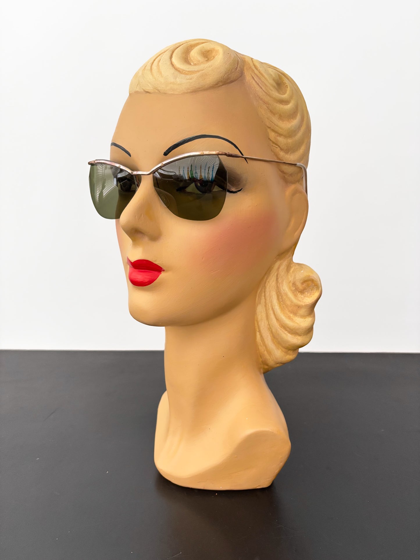 Deadstock 1950s Samco Gold Metal Sunglasses