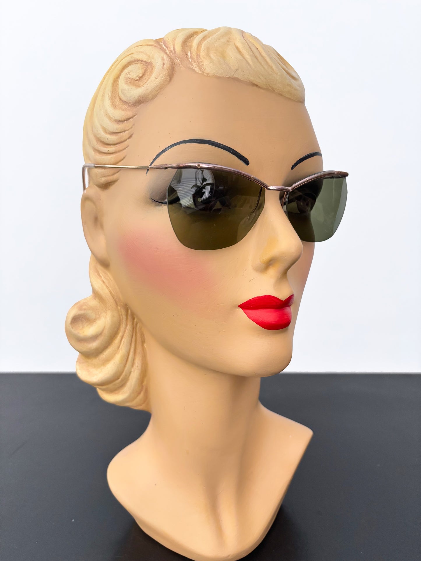 Deadstock 1950s Samco Gold Metal Sunglasses