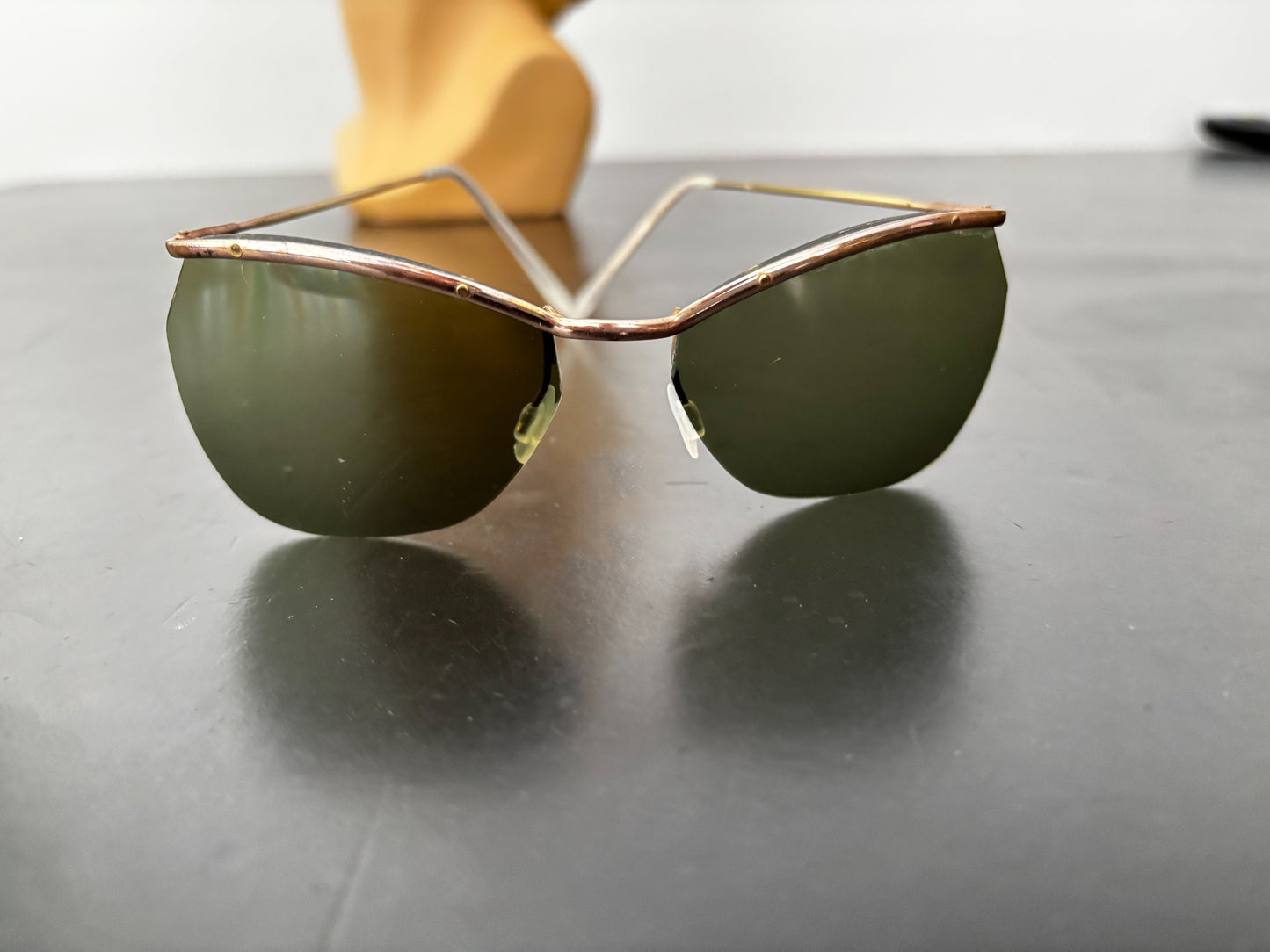Deadstock 1950s Samco Gold Metal Sunglasses