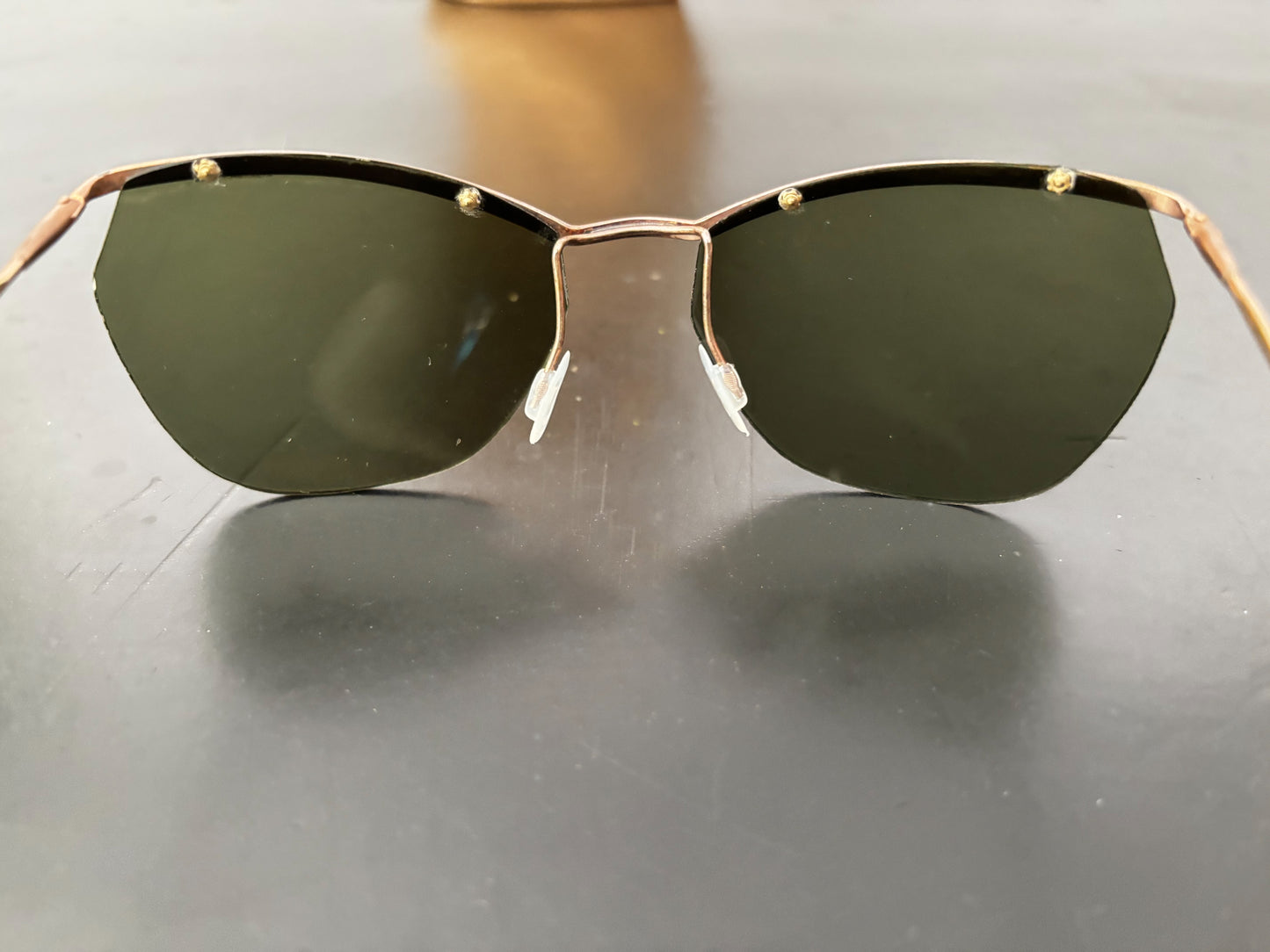 Deadstock 1950s Samco Gold Metal Sunglasses