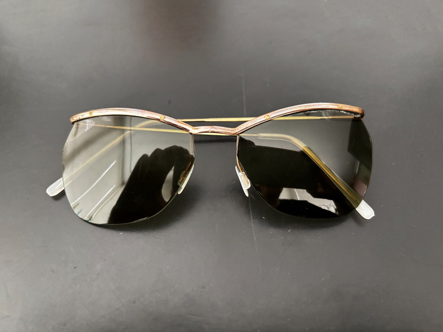 Deadstock 1950s Samco Gold Metal Sunglasses
