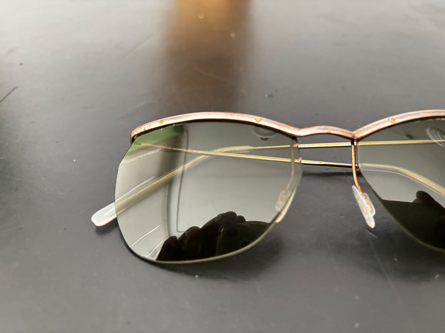 Deadstock 1950s Samco Gold Metal Sunglasses