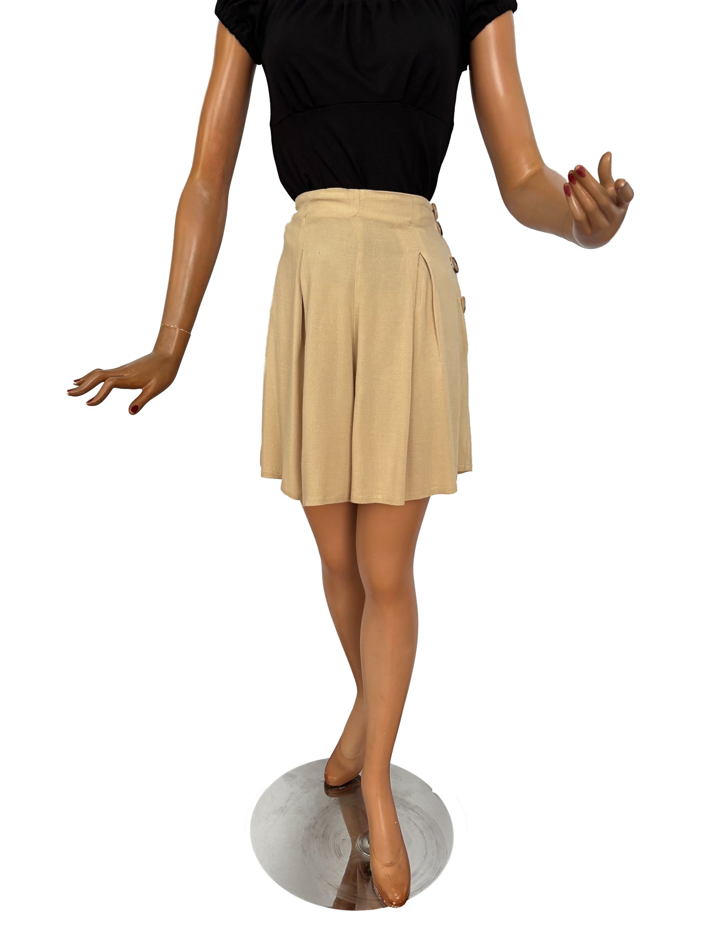 1930s/1940s Style Pleated Shorts | S/M