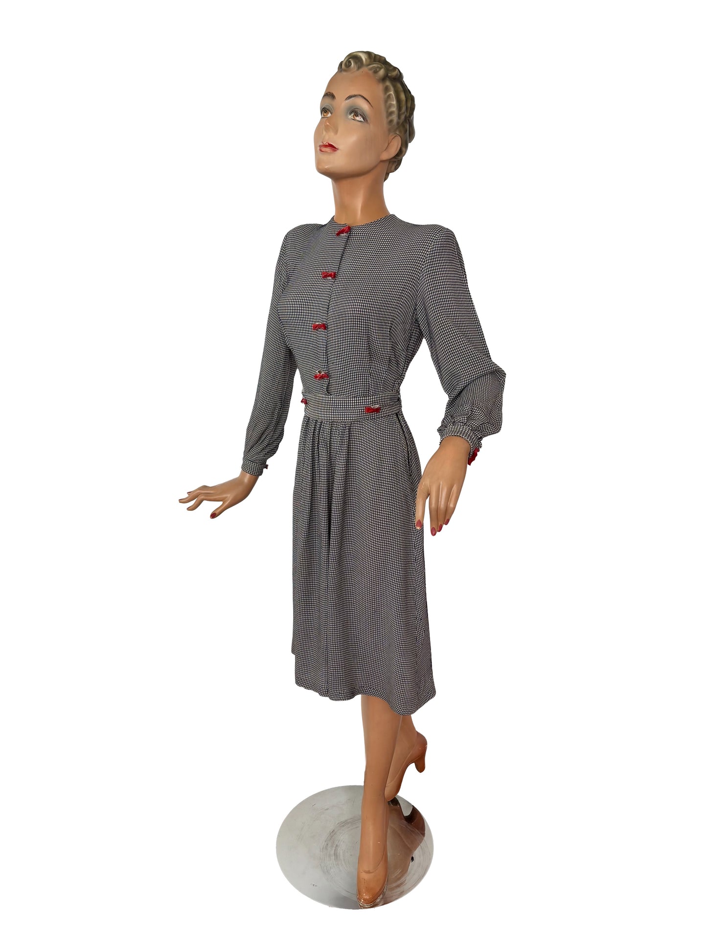 1940s Style Vintage Seersucker Dress | XS/S