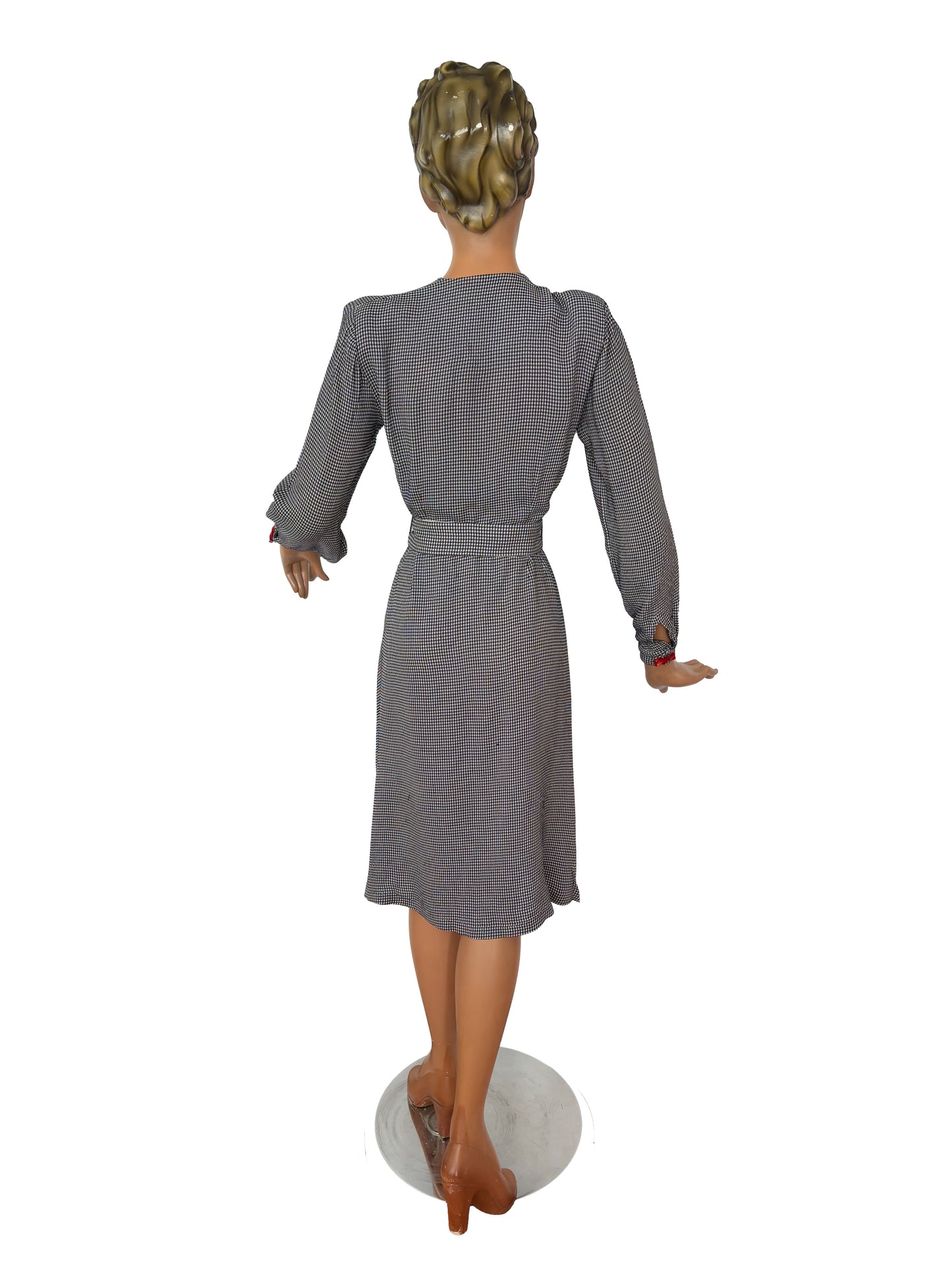1940s Style Vintage Seersucker Dress | XS/S