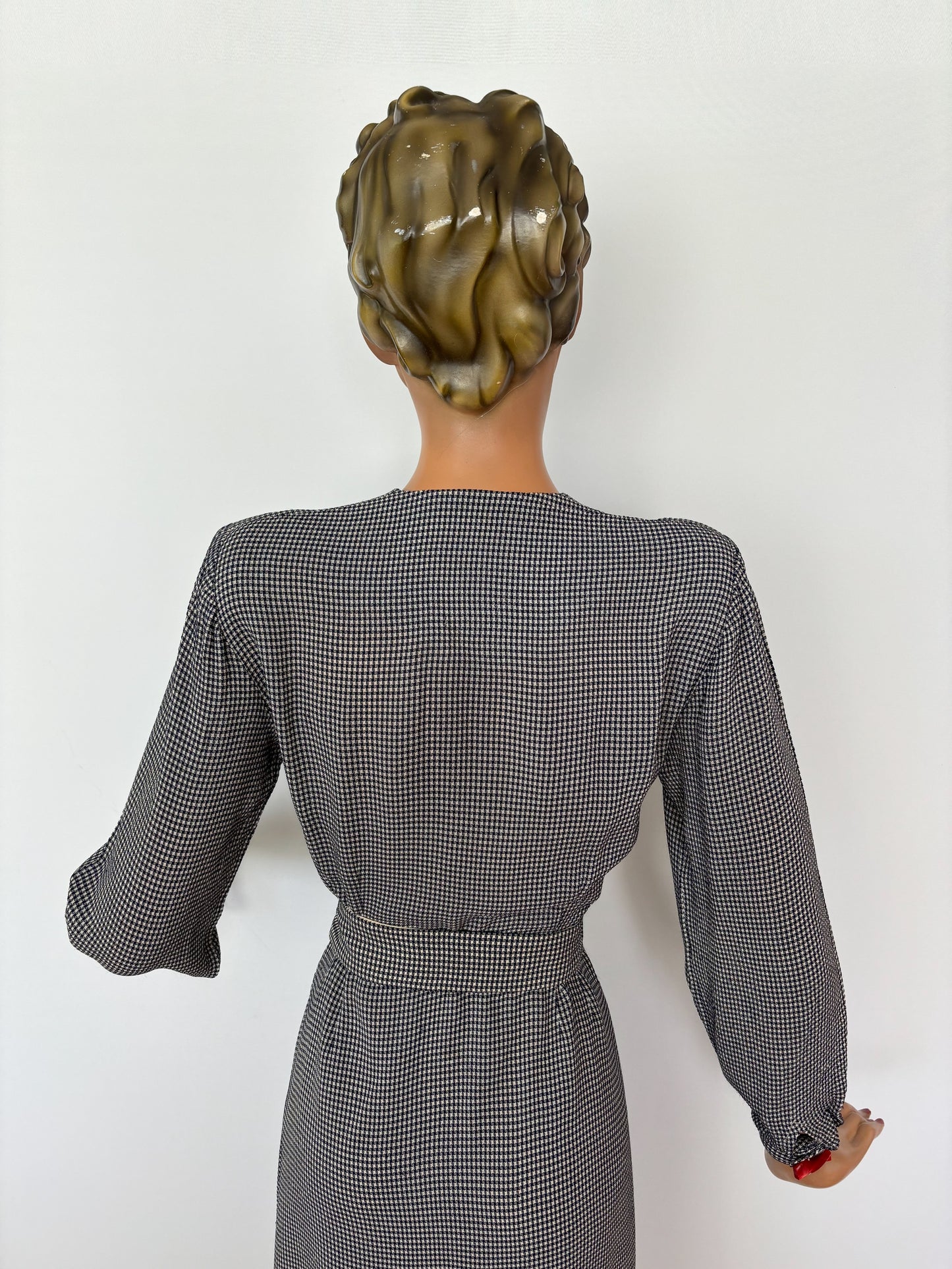 1940s Style Vintage Seersucker Dress | XS/S