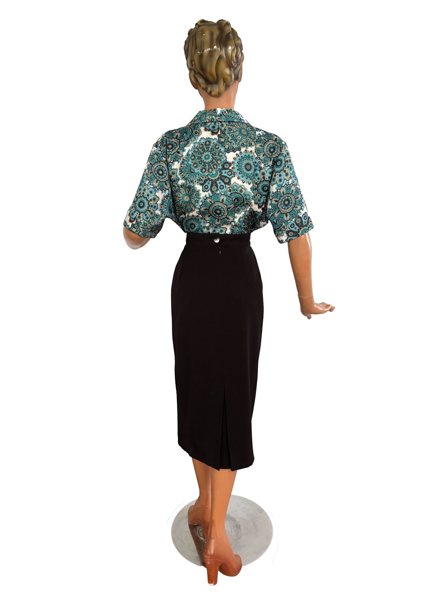 1960s Psychedelic Print Viscose Blouse | 4XL