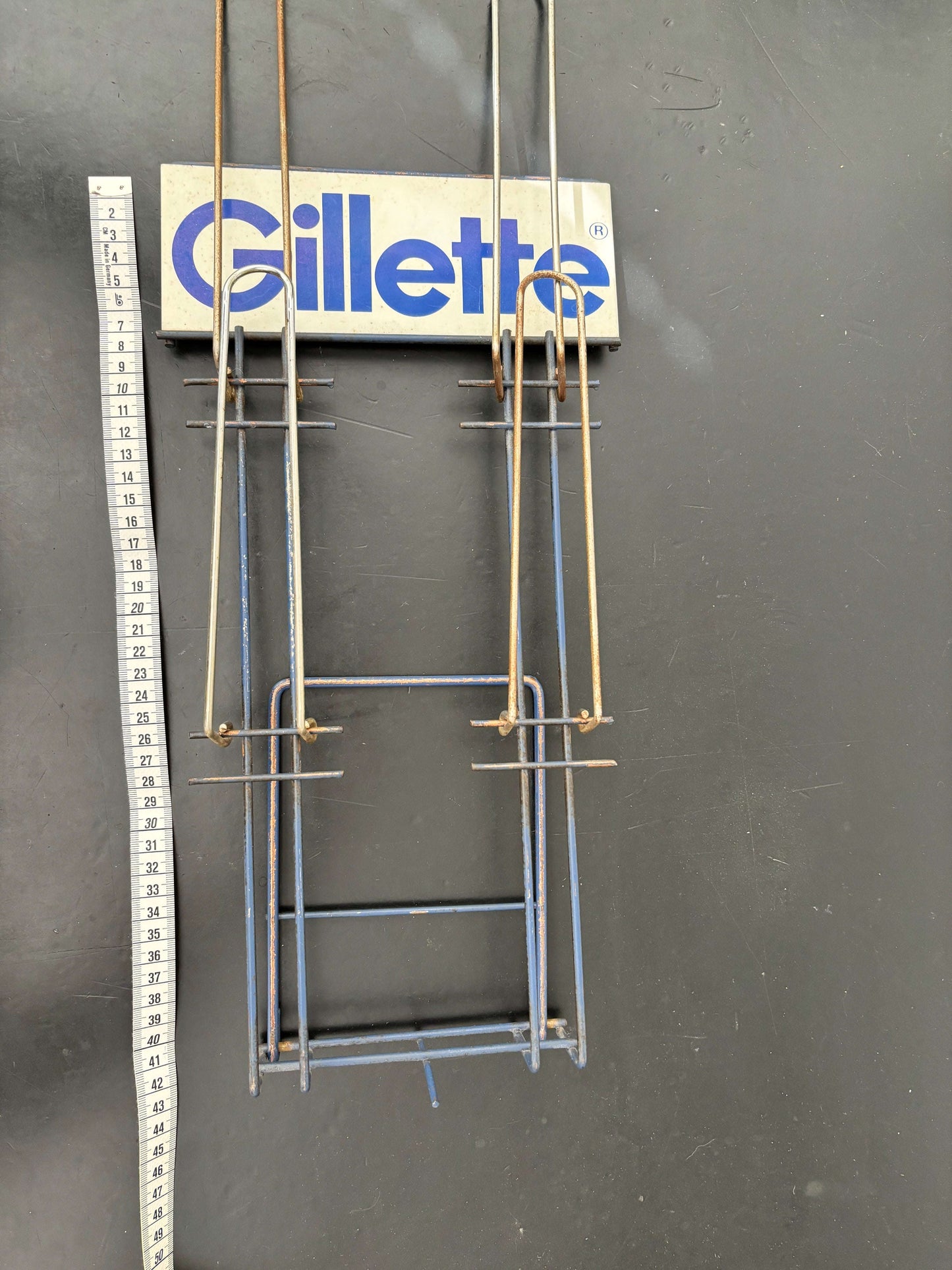 1950s Gillette Razorblades Shop Counter Display Lily Scarlet