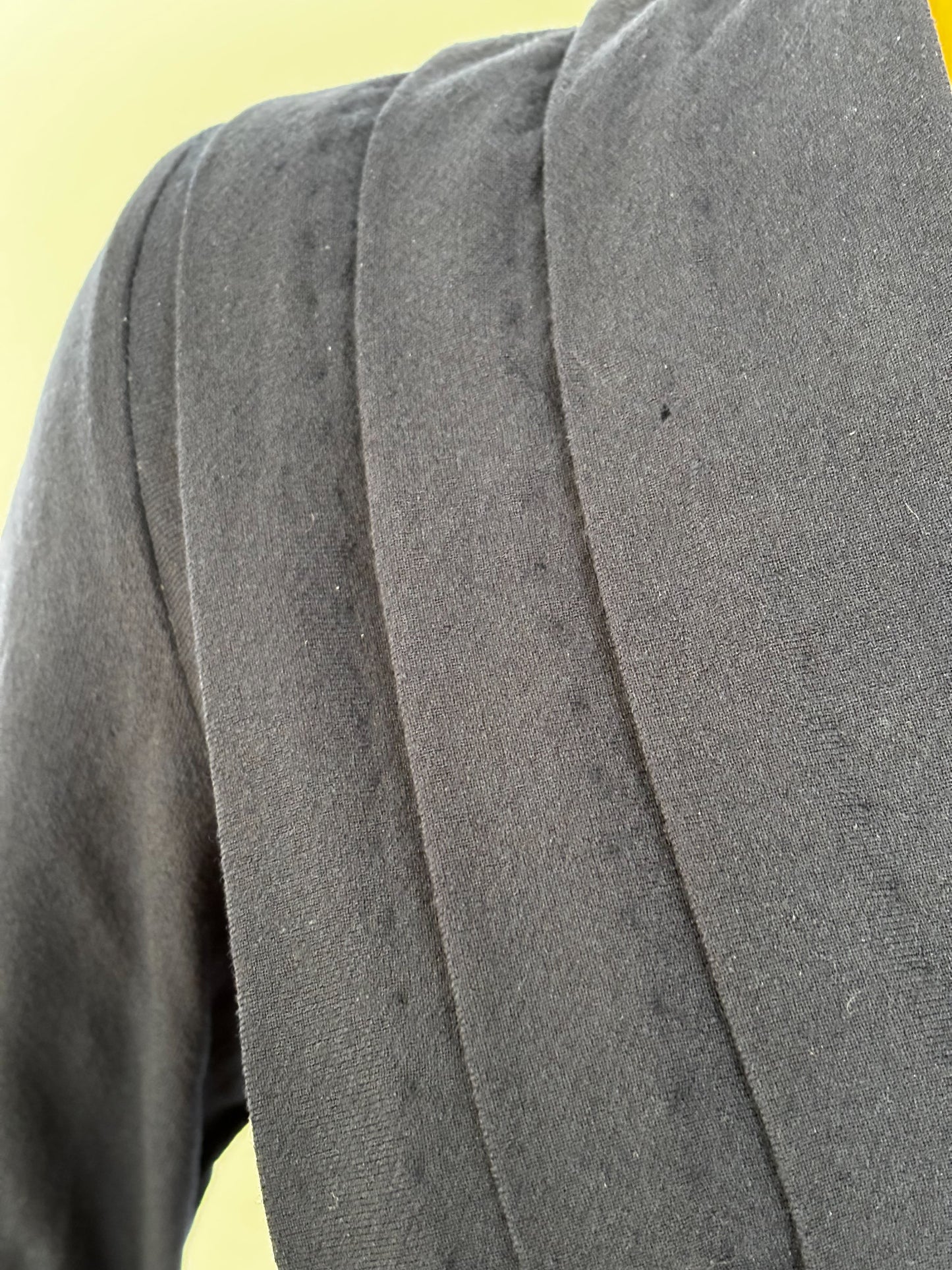 2XL 3XL | 1940s Navy Blue Wool Dress