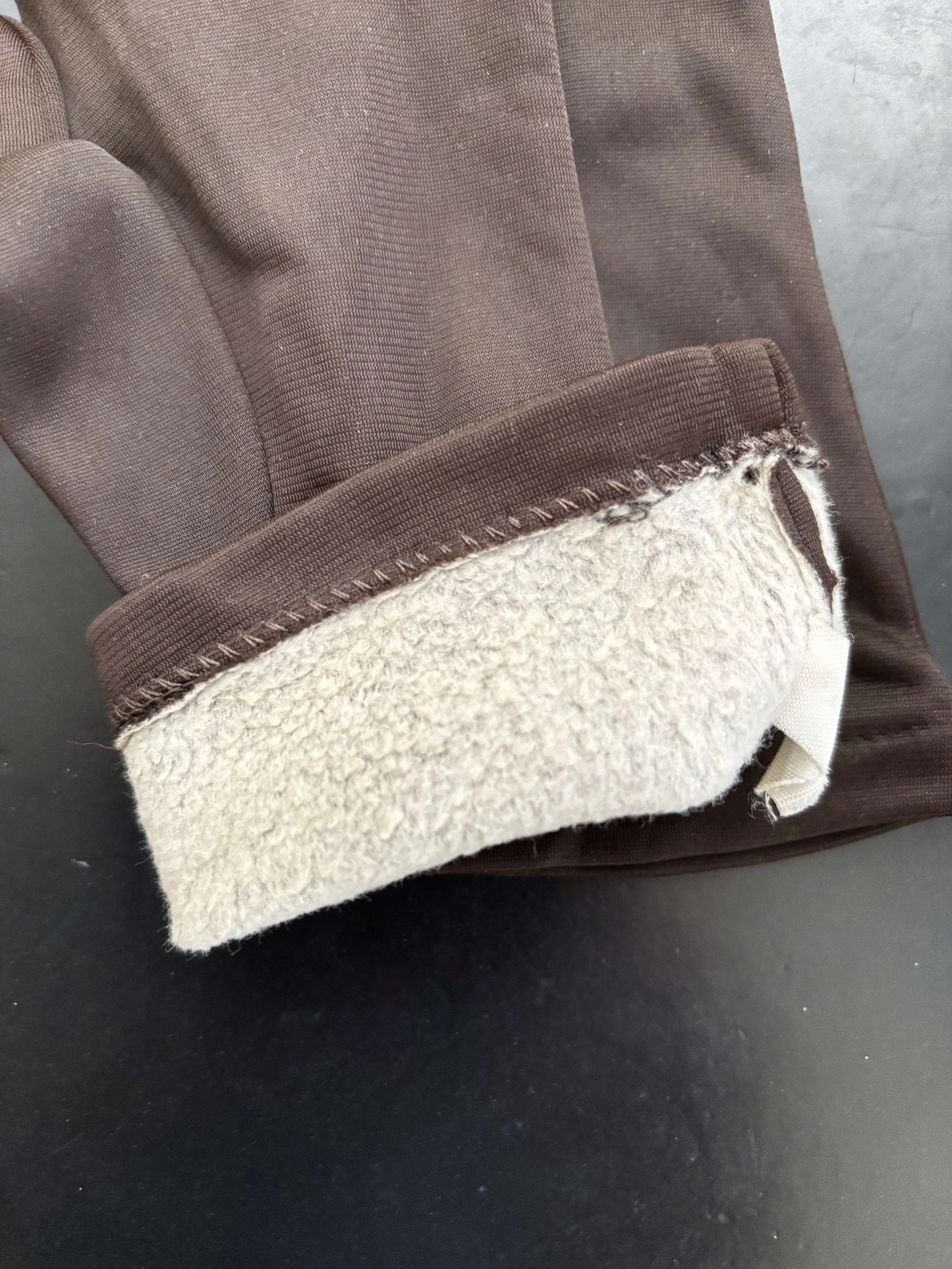 1950s 1960s Deadstock Dark Brown Nylon Gloves | Size 7 Lily Scarlet