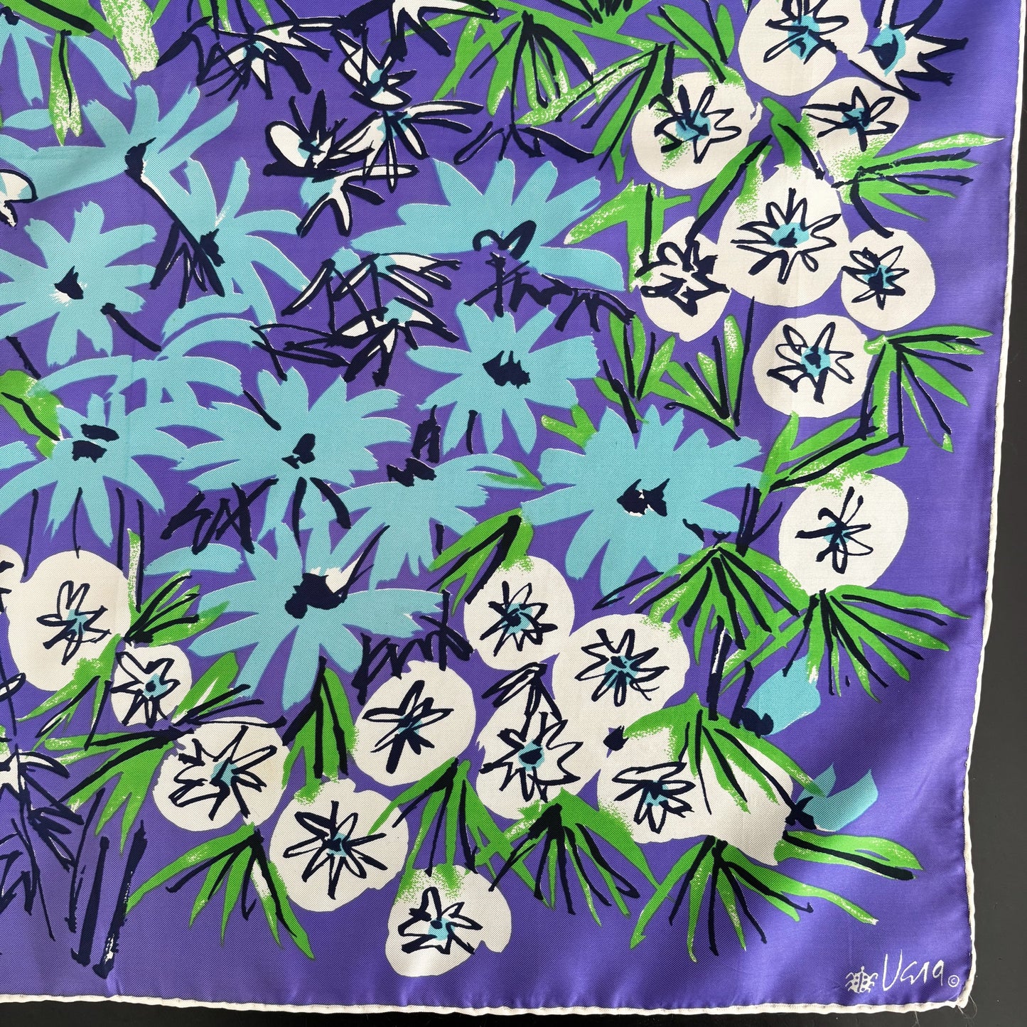 1960s Vera Neumann Floral Shawl