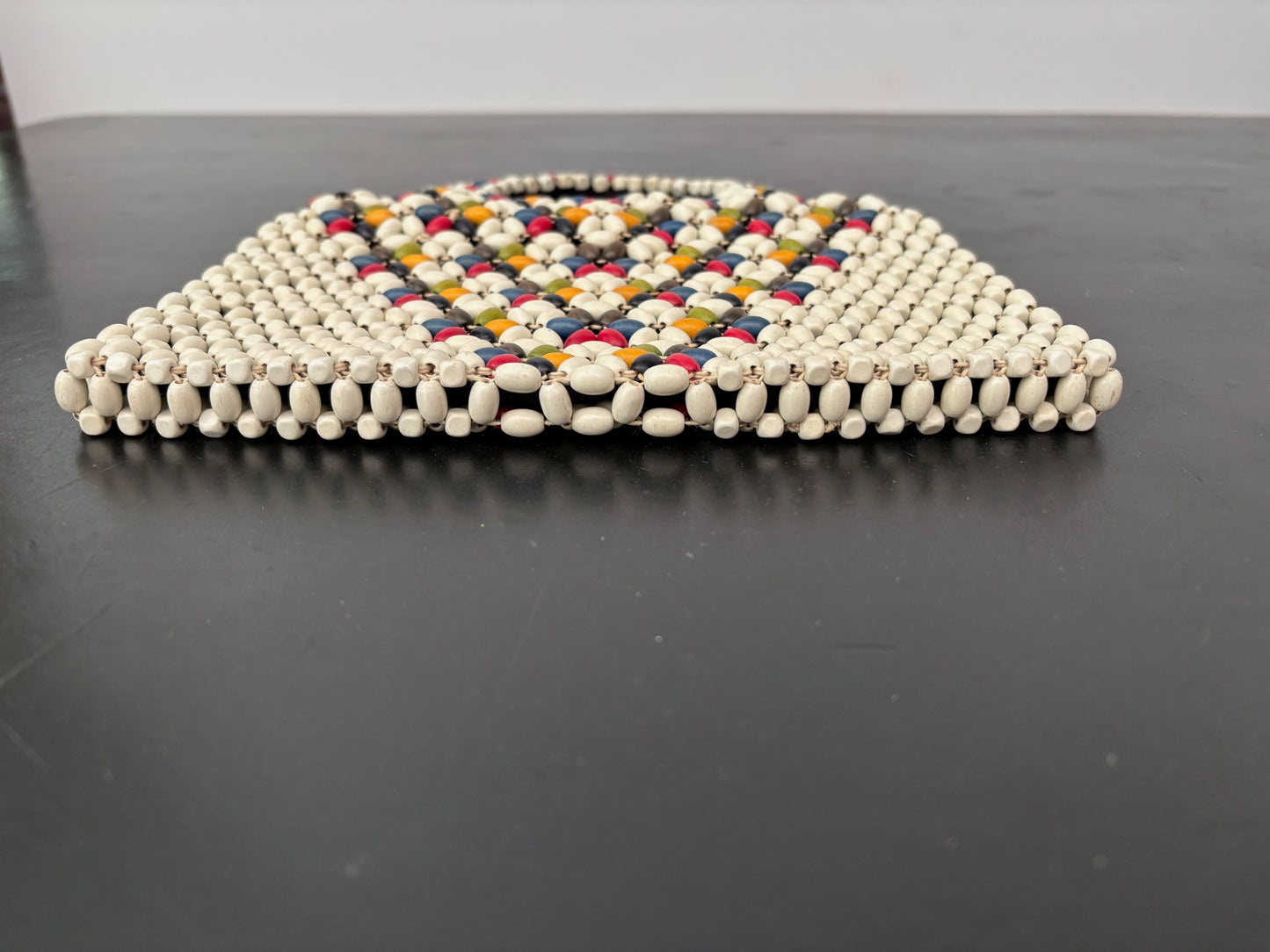 1930s Schowanek Wooden Bead Handbag