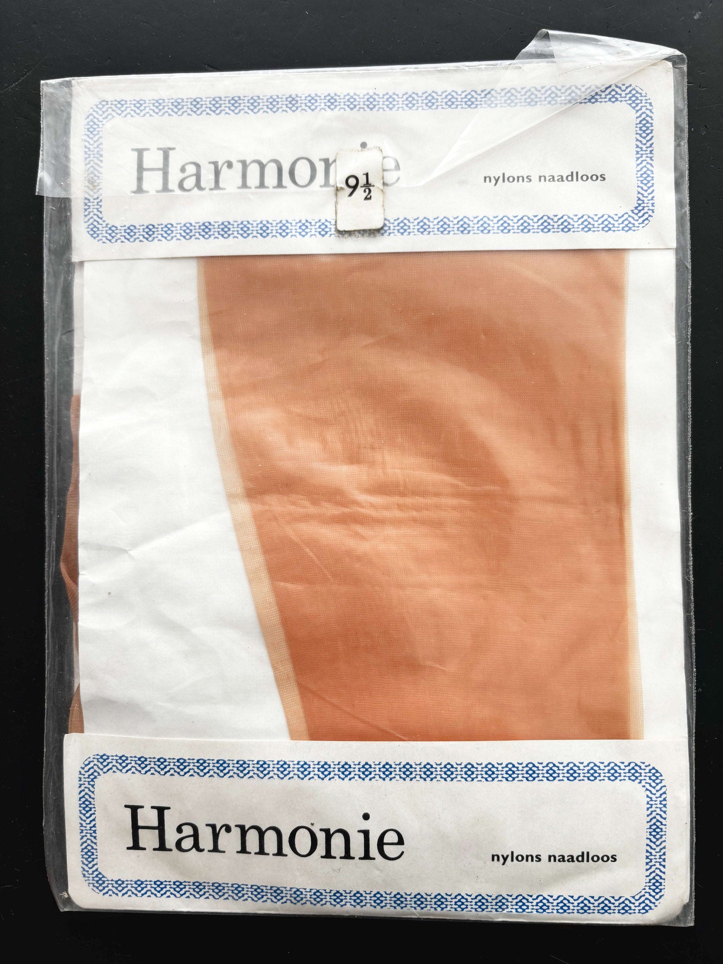 Vintage Seamless Nylon Stockings Size 9½ Harmonie Lily Scarlet