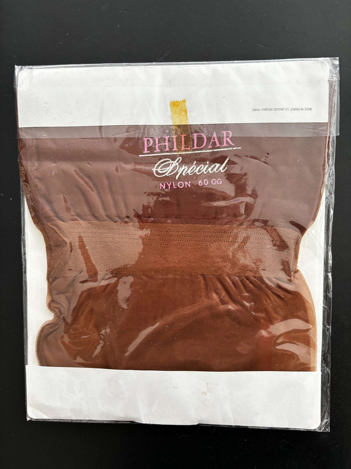 Vintage Seamless Lace Stockings Size 9 Phildar Lily Scarlet