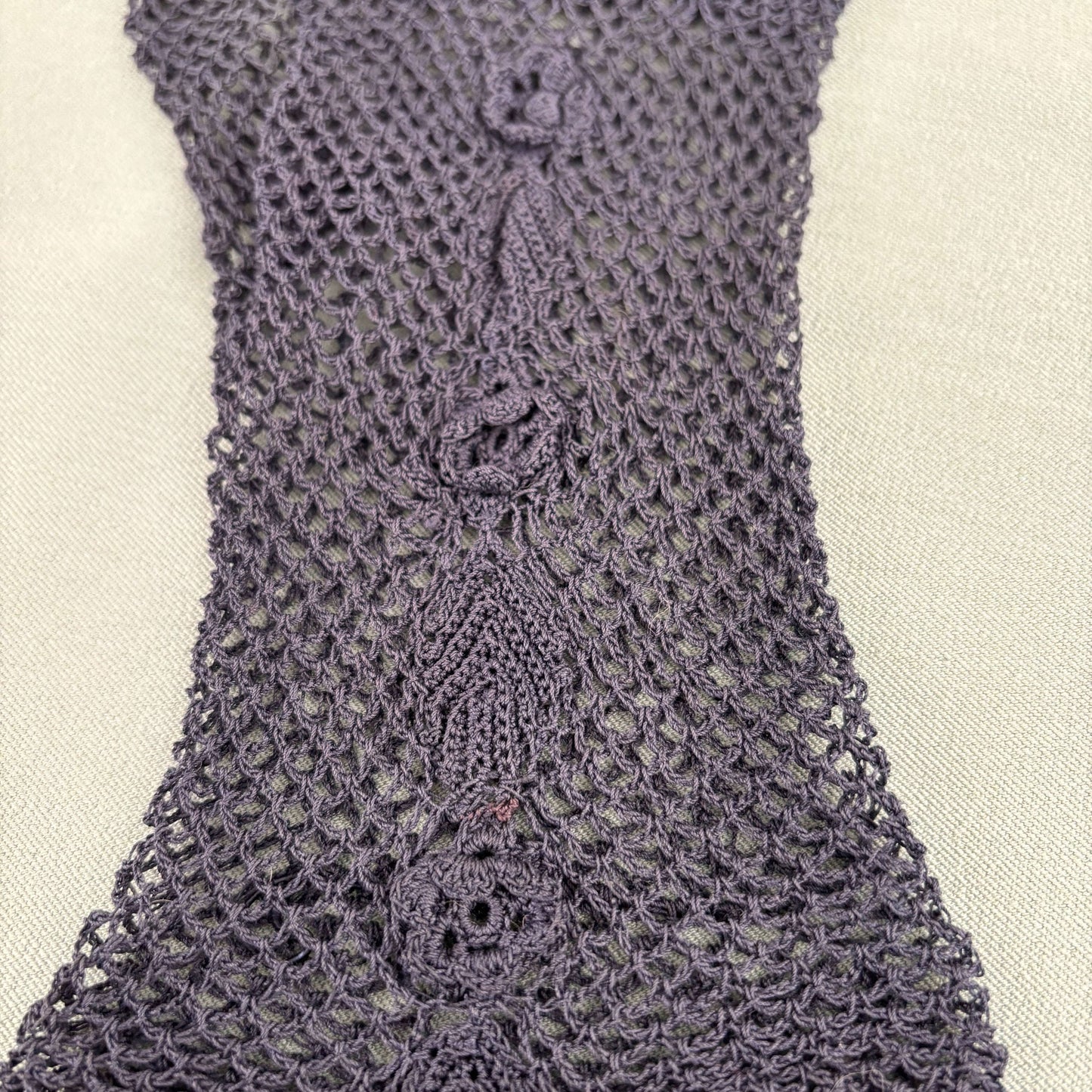 1930s/40s Blue Crocheted Gloves Lily Scarlet
