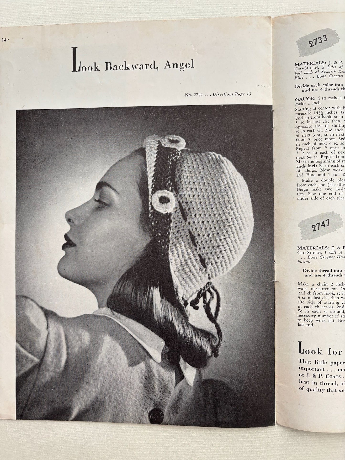 Hats Book 220 1945 Crochet Hat and Accessories Patterns