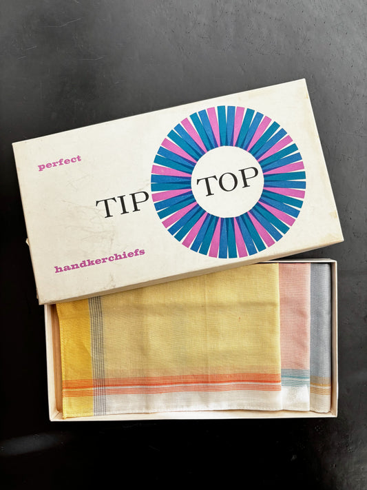 Deadstock Tip Top Handkerchiefs In Original Box Holland 1960s