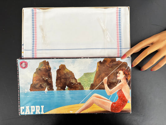 Deadstock Capri Handkerchiefs Cotonificio di Robassomero Italy 1950s