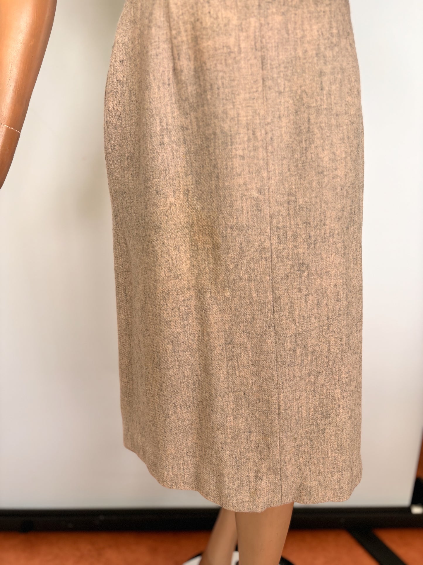 XS | 1940s.50s Tweed Skirt