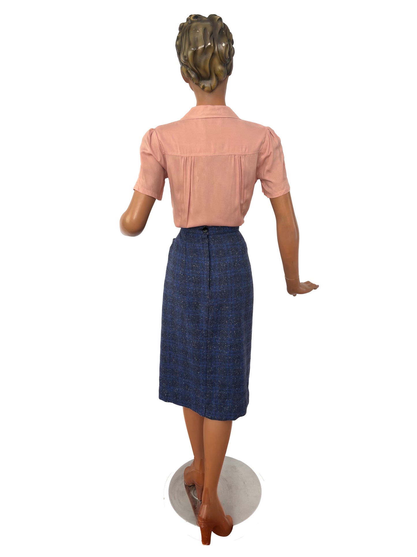 S/M | 1940s Speckled Wool Skirt