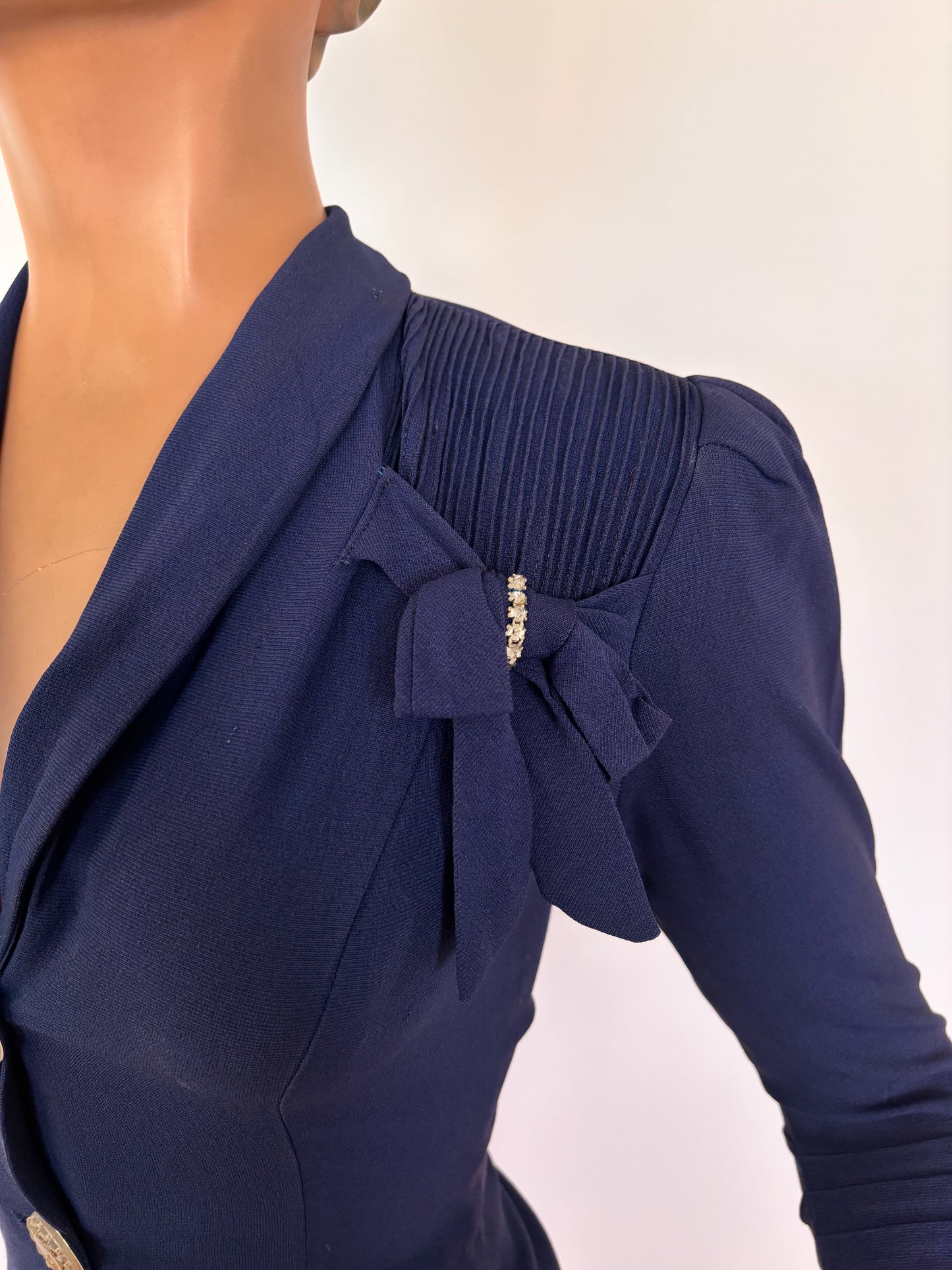 XXS | 1930s/1940s Gabardine Jacket