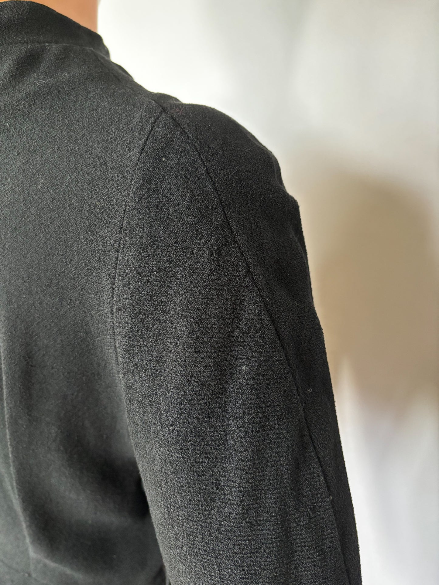 M | 1920s/30s Wool Crepe Tunic Flapper Top