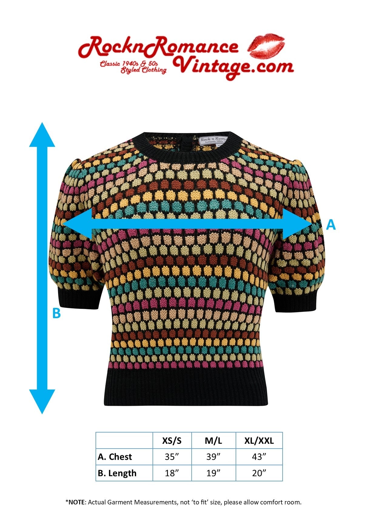 Claudette Short Sleeve Pullover Jumper in Black with Multi Colour Spots