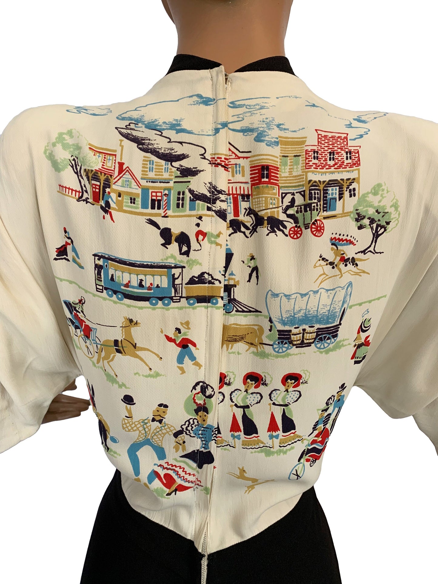 XS/S | 1947 Dorothy O'Hara 'Santa Fe Trail' Dress
