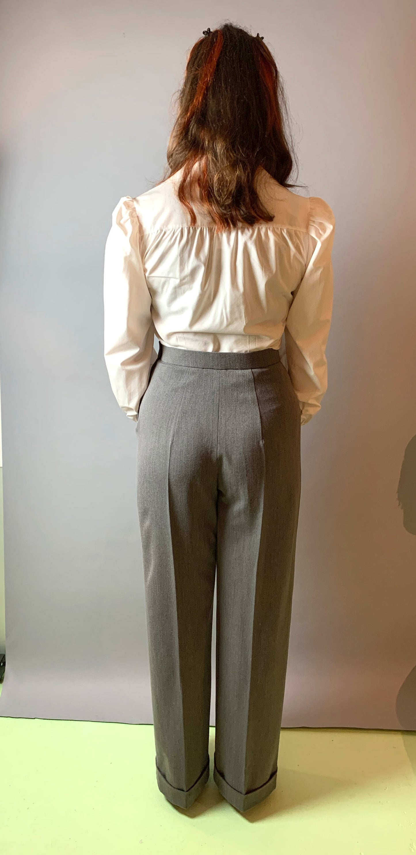 Garbo 1940s Swing Trousers Black