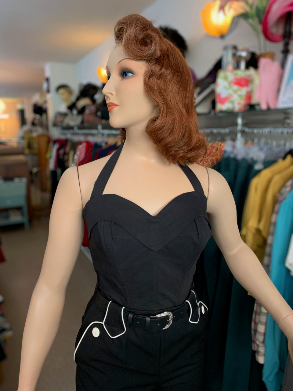 Holly Halter Top Black