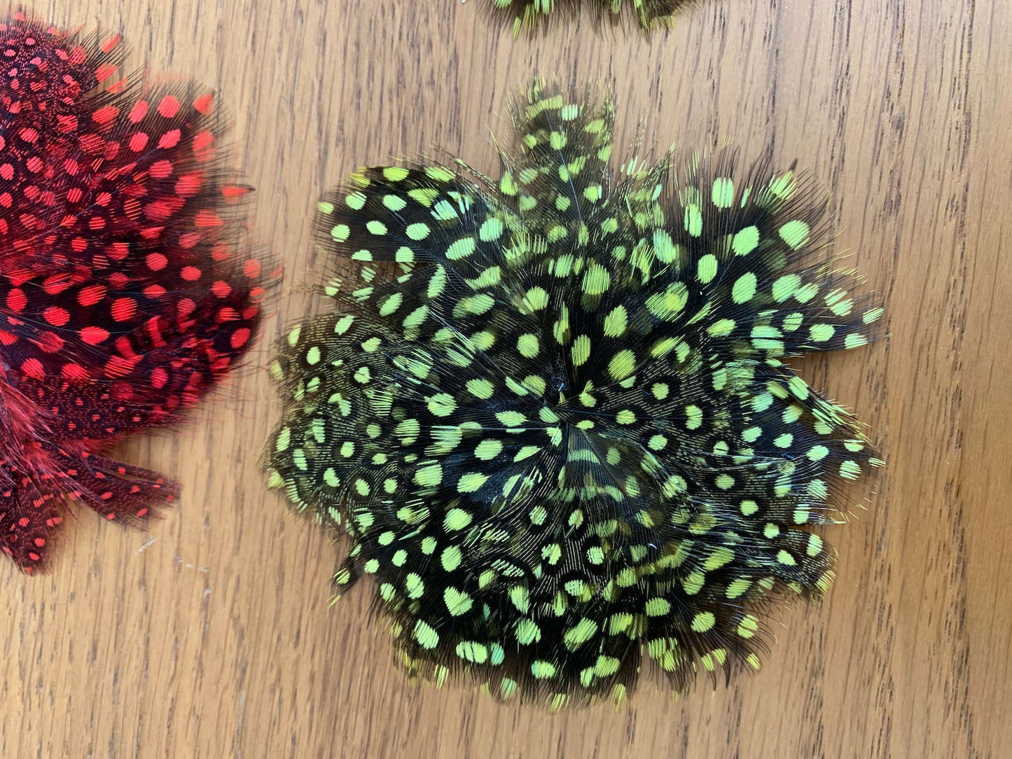 Vintage Millinery Feather Pieces Lily Scarlet