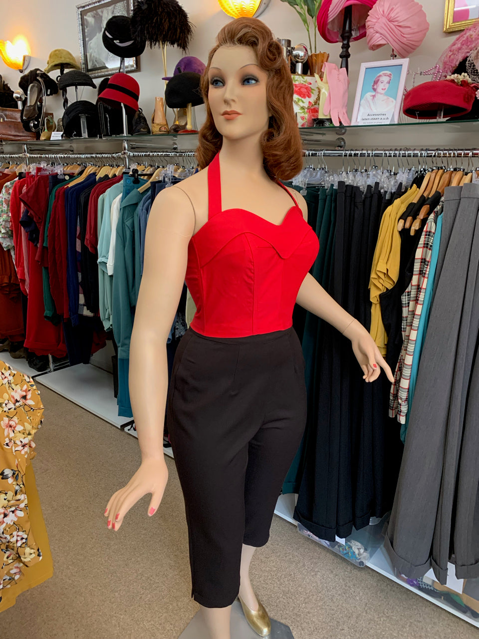 Holly Halter Top Red