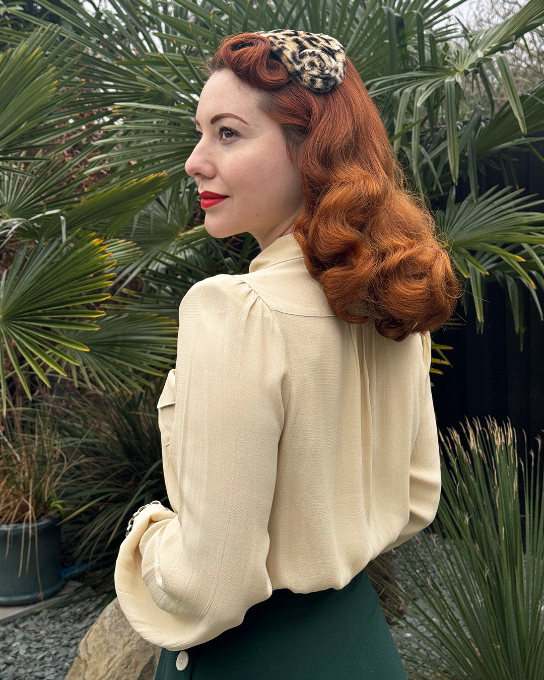 The House of Foxy 40s Sweetheart Blouse Antique